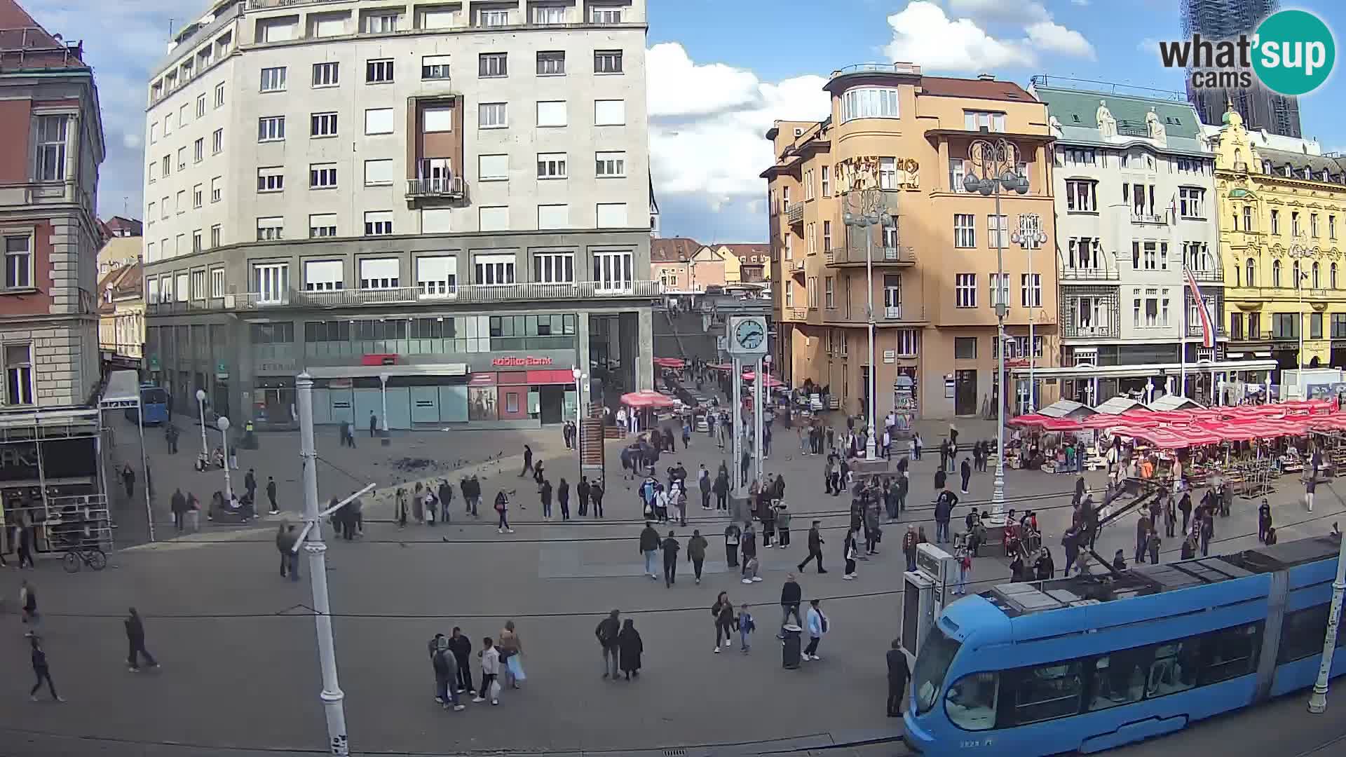 Webcam Zagreb Bana Jelačića square | Croatia