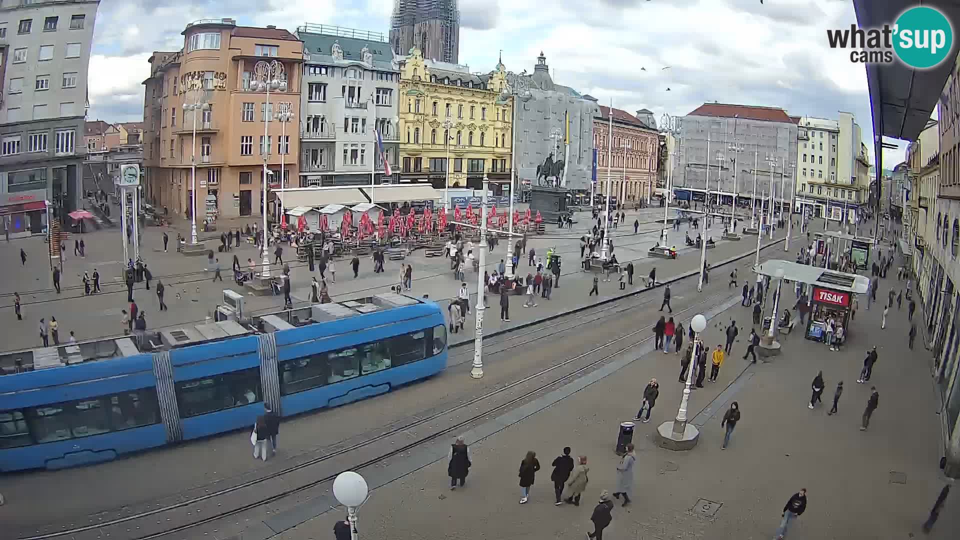 Zagreb webcam Ban Jelacica Platz | Kroatien