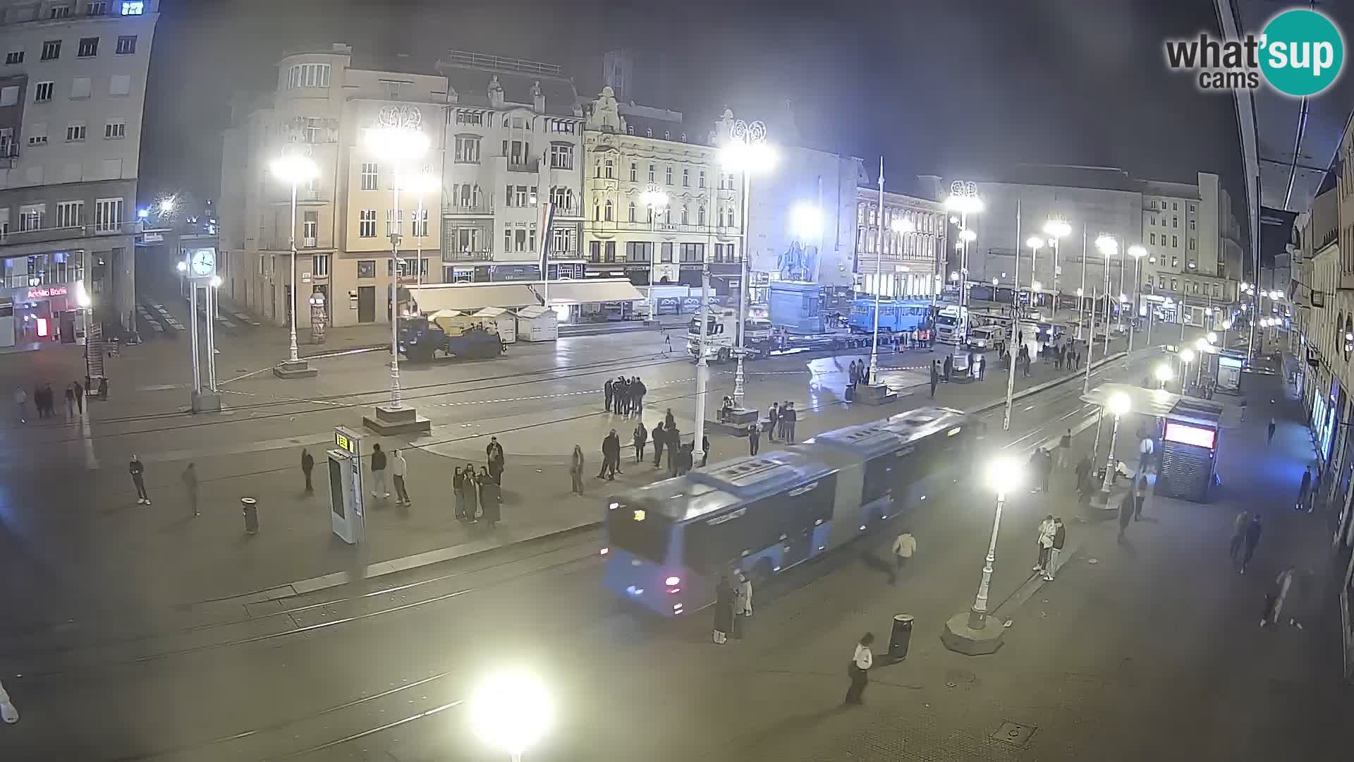 Live Cam Zagreb Ban Jelačić place | Croatie