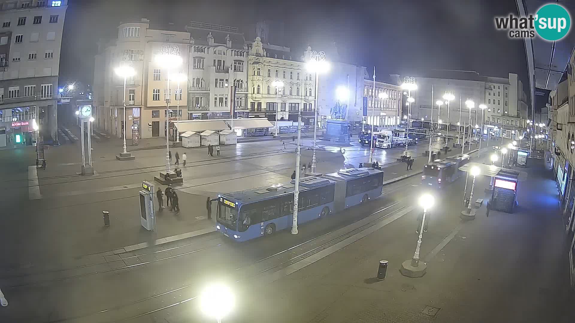 Webcam Zagreb Bana Jelačića square | Croatia