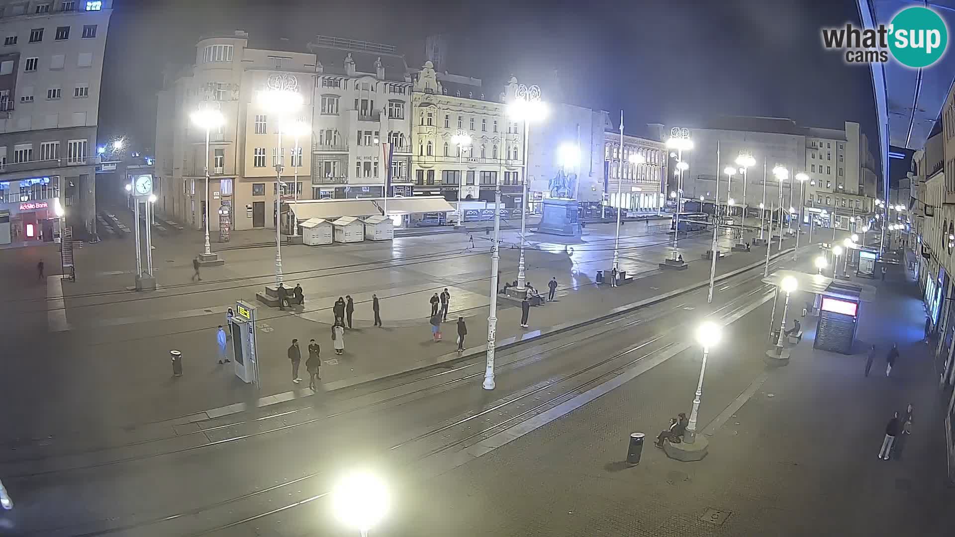 Webcam Zagreb Bana Jelačića square | Croatia