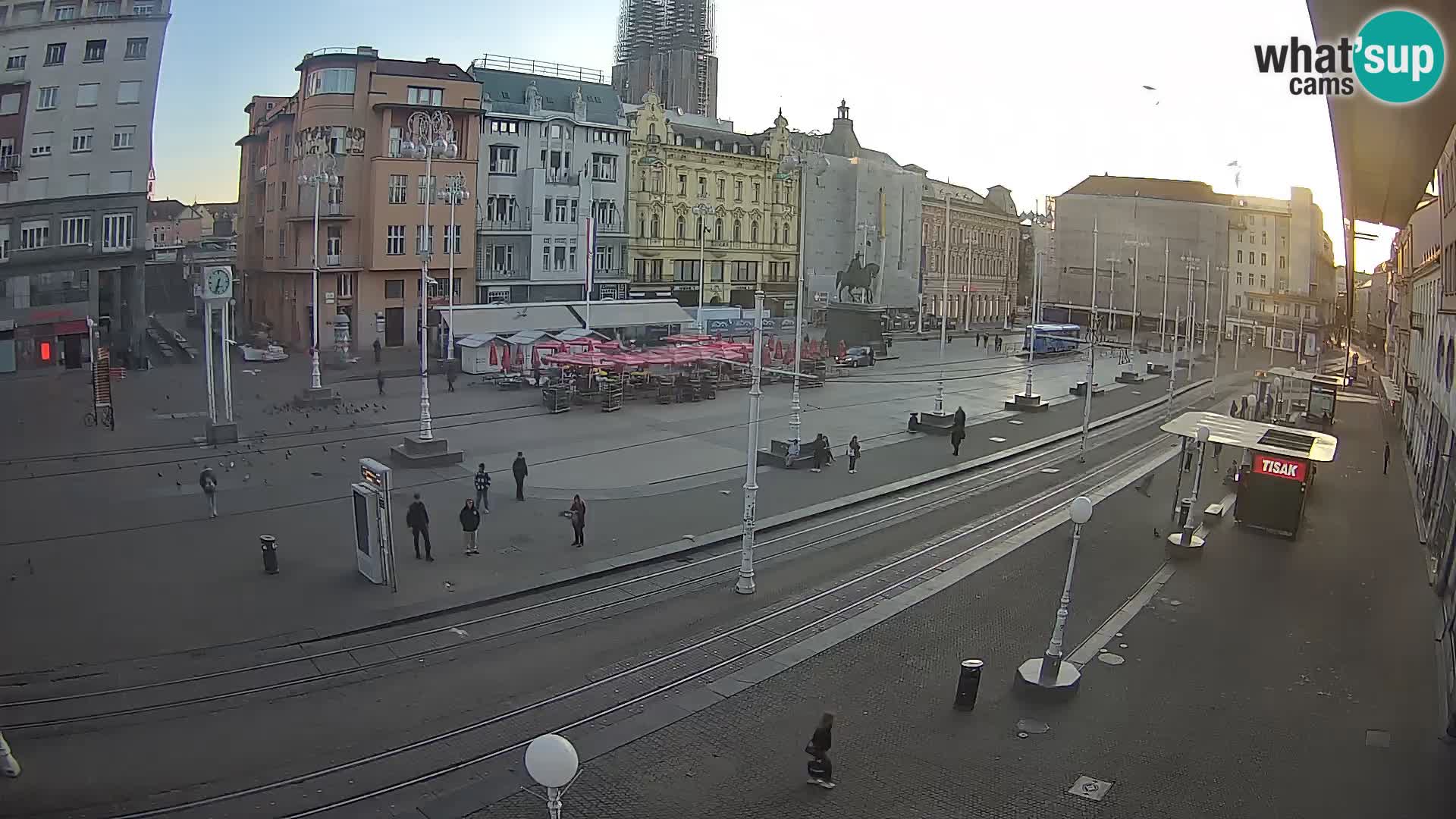 Webcam Zagreb Bana Jelačića square | Croatia