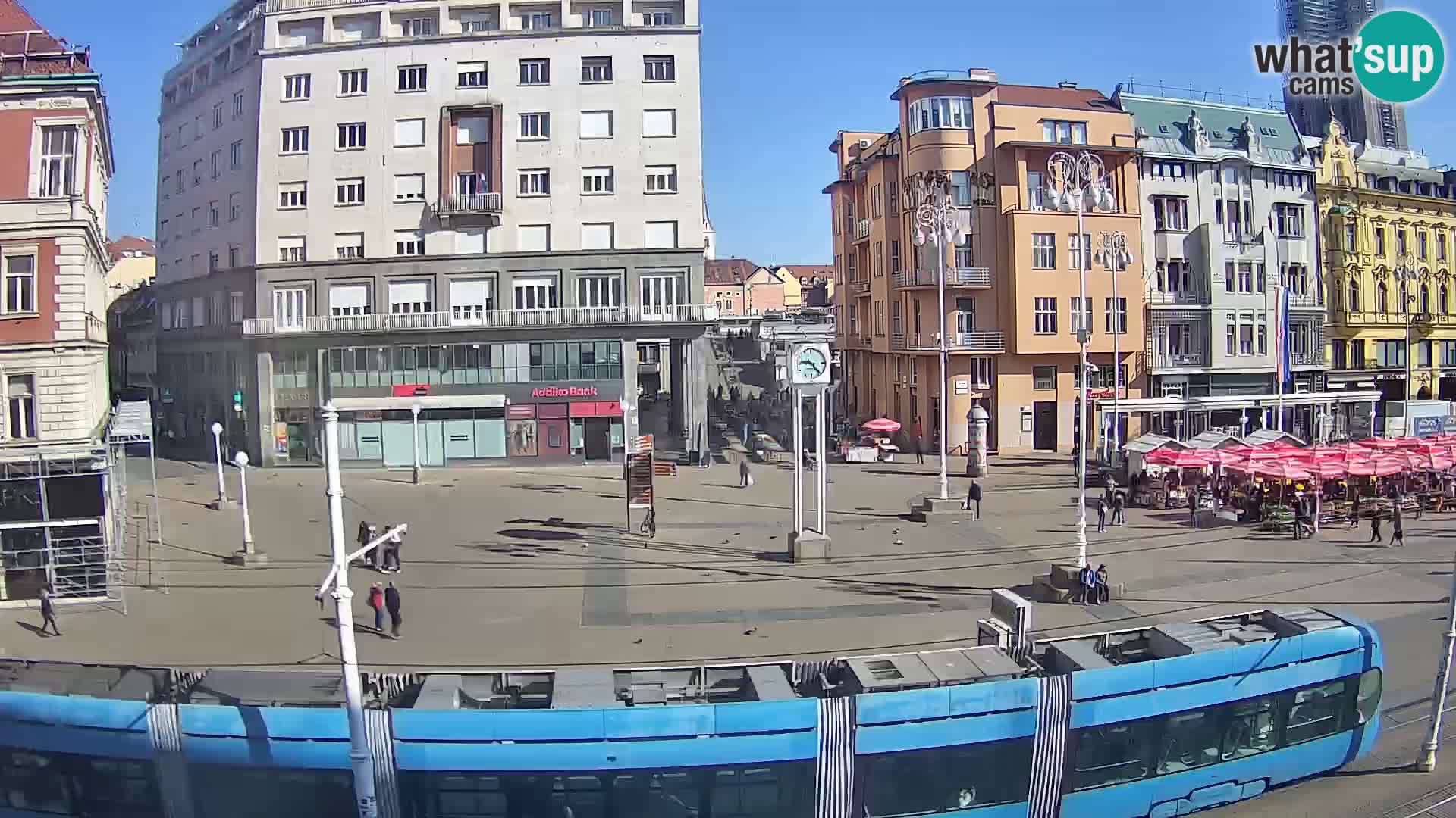 Webcam Zagreb Bana Jelačića square | Croatia
