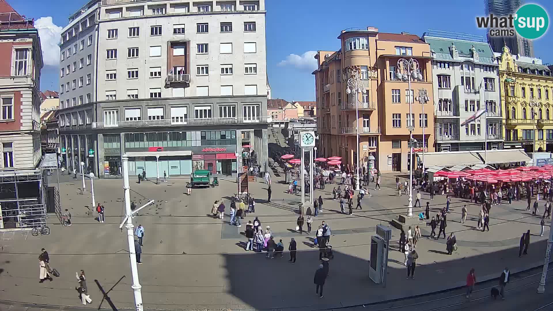 Webcam Zagreb Bana Jelačića square | Croatia