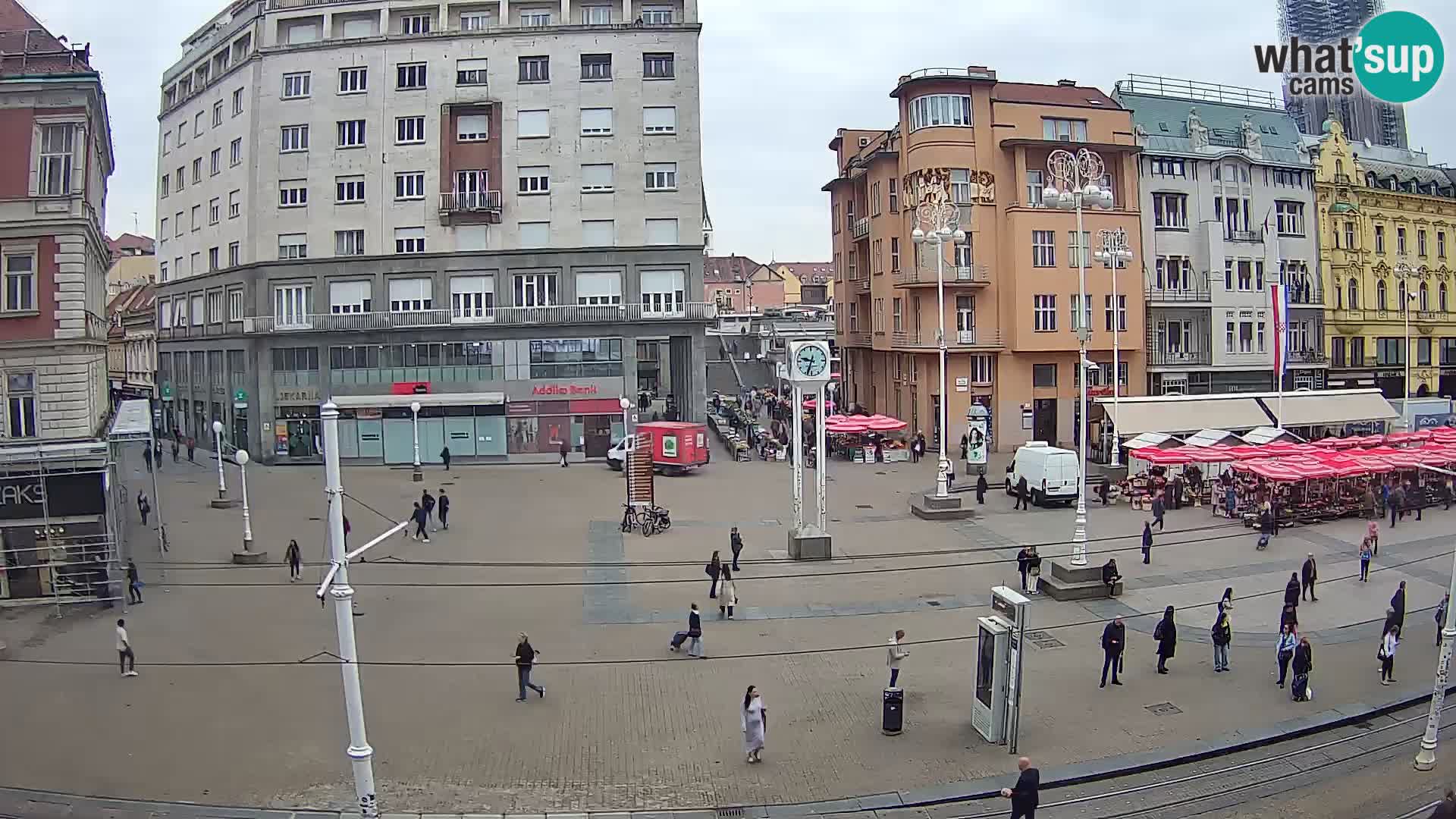 Live Cam Zagreb Ban Jelačić place | Croatie