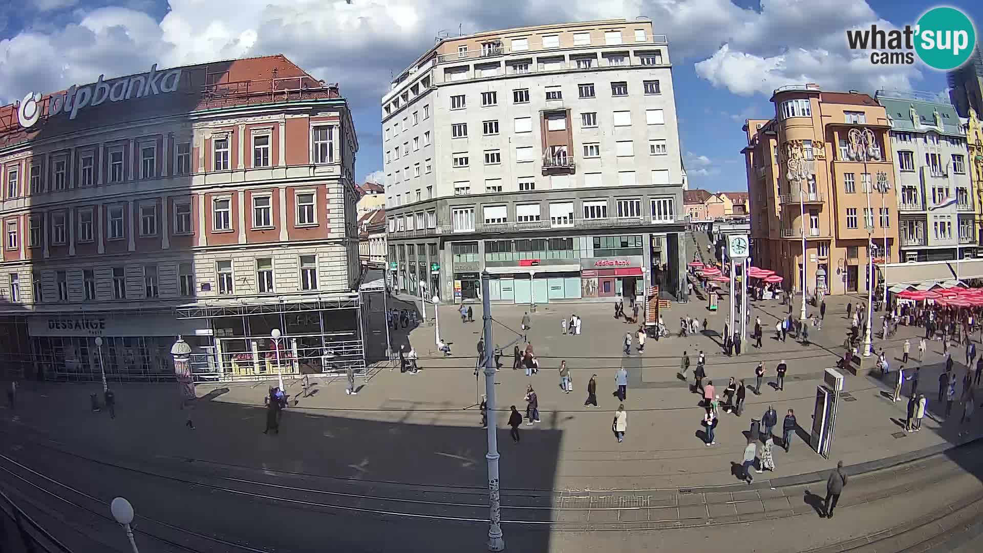 Webcam Zagreb Bana Jelačića square | Croatia