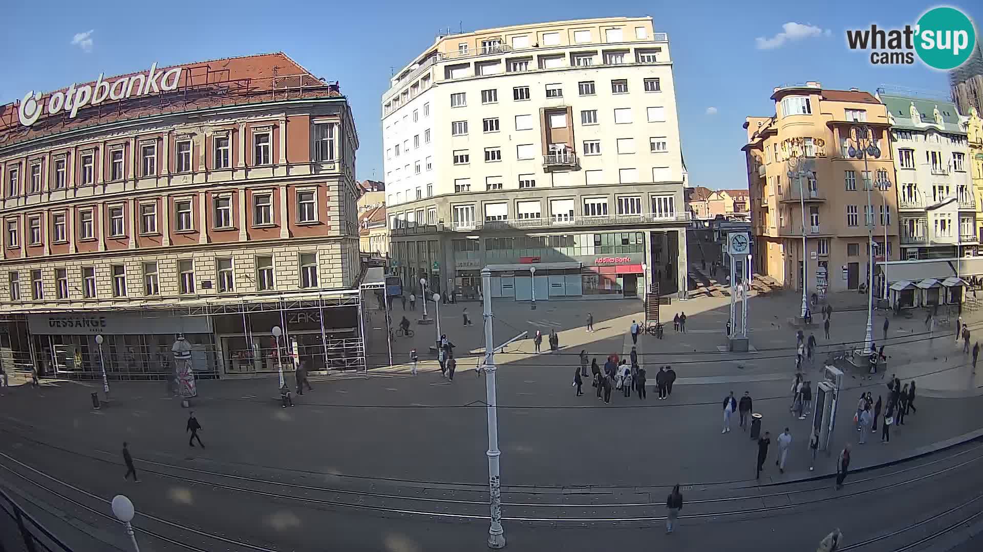 Live Cam Zagreb Ban Jelačić place | Croatie