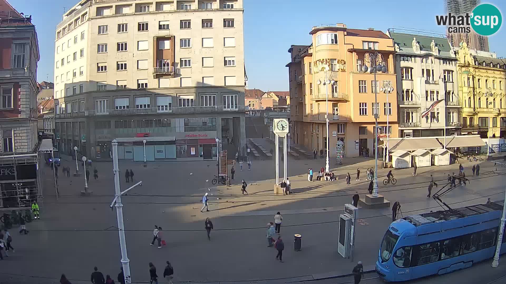 Webcam Zagreb Bana Jelačića square | Croatia