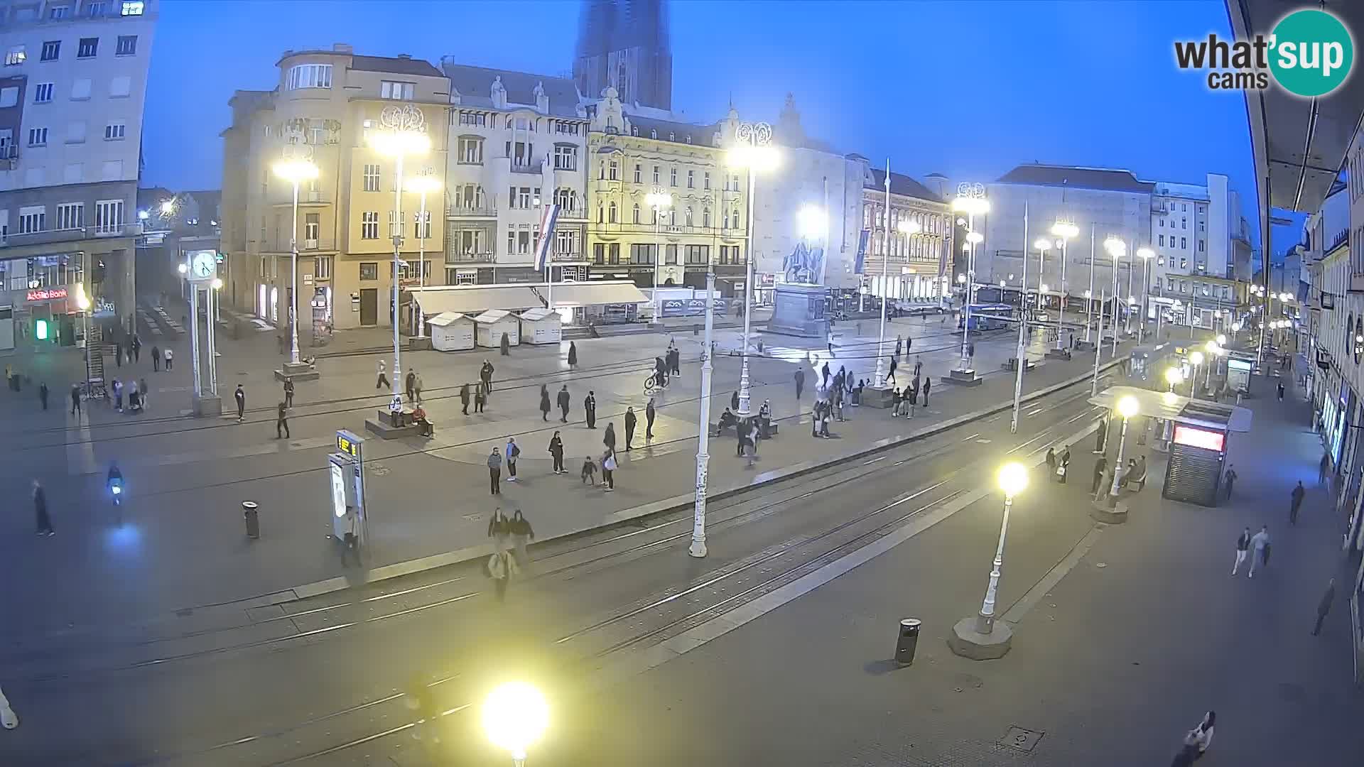Webcam Zagreb Bana Jelačića square | Croatia