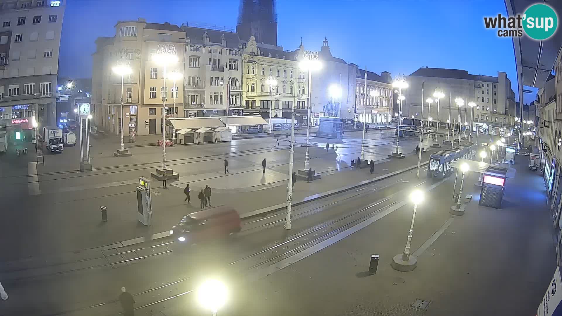 Zagreb webcam Ban Jelacica Platz | Kroatien