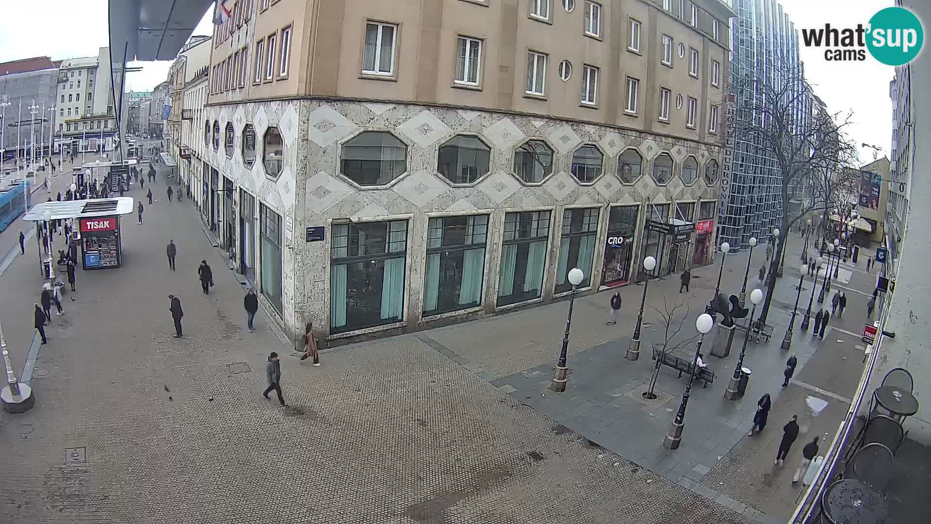Zagreb webcam Ban Jelacica Platz | Kroatien