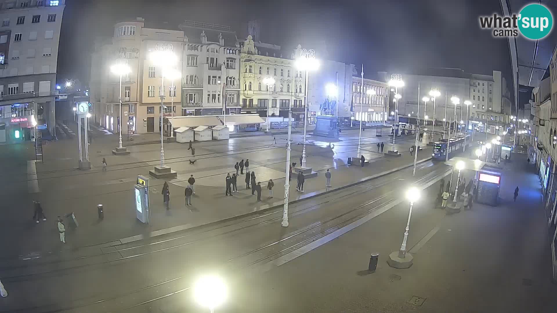 Live Cam Zagreb Ban Jelačić place | Croatie