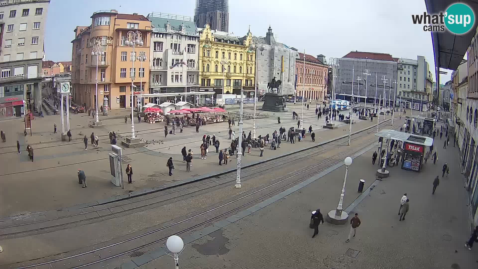 Spletna kamera Zagreb Ban Jelačić