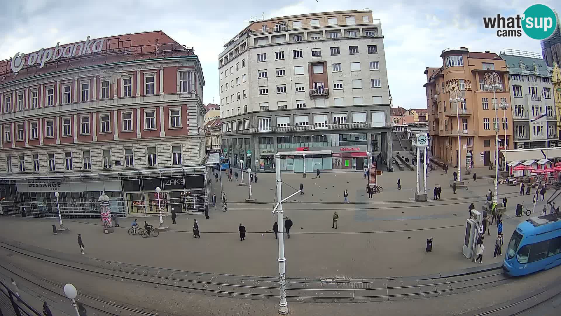 Live Cam Zagreb Ban Jelačić place | Croatie
