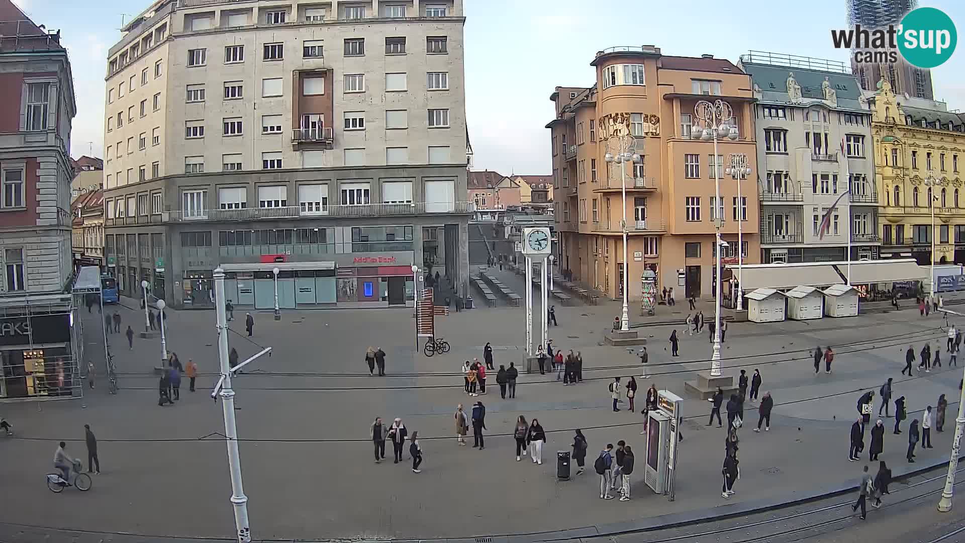Webcam Zagreb Bana Jelačića square | Croatia
