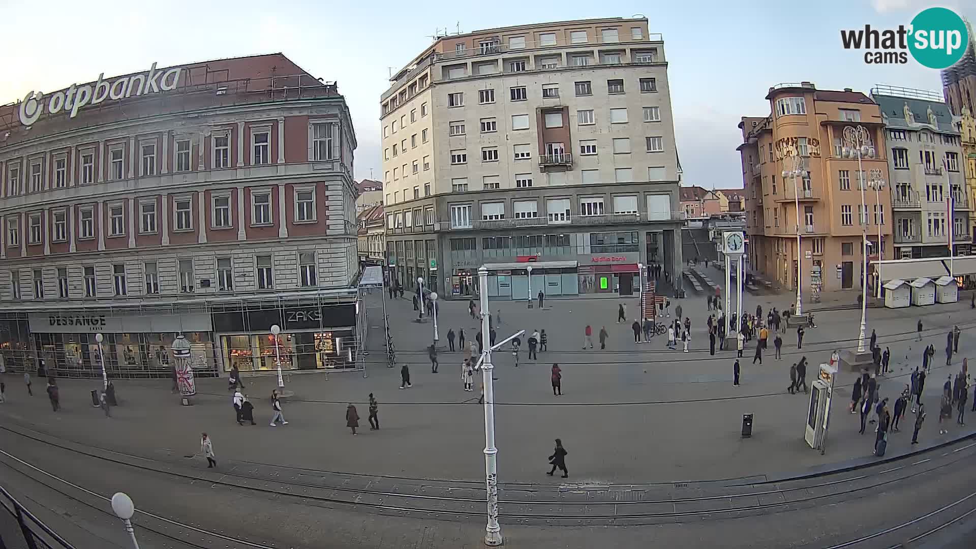 Zagreb webcam Ban Jelacica Platz | Kroatien