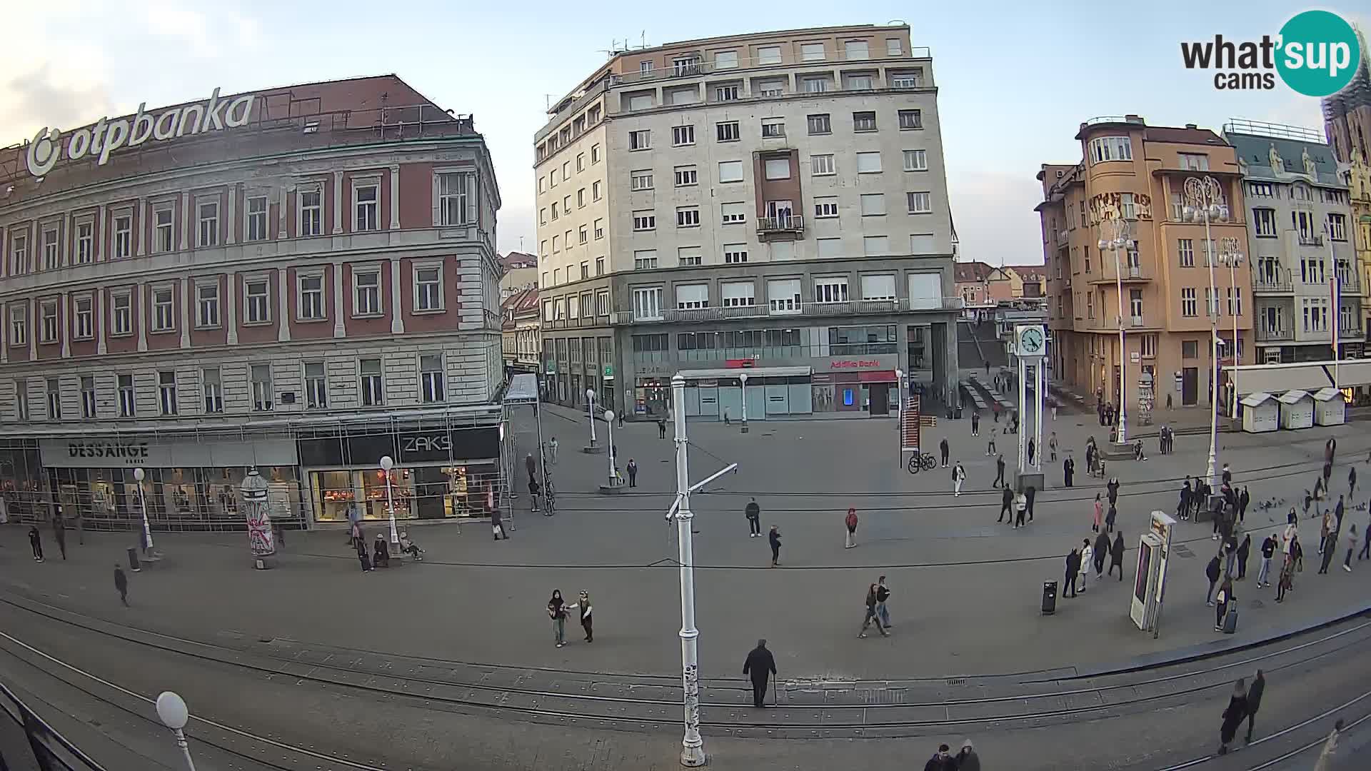 Zagreb webcam Ban Jelacica Platz | Kroatien