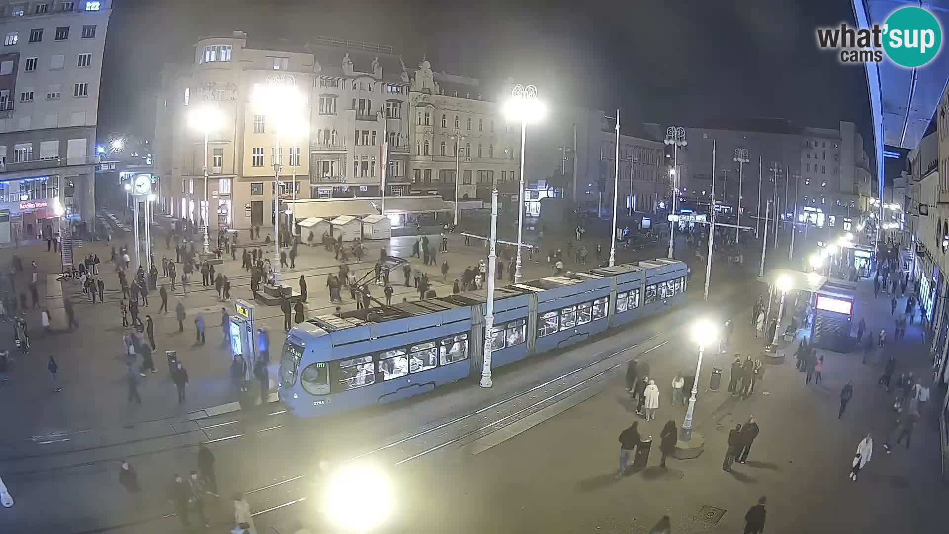 Zagreb webcam Ban Jelacica Platz | Kroatien
