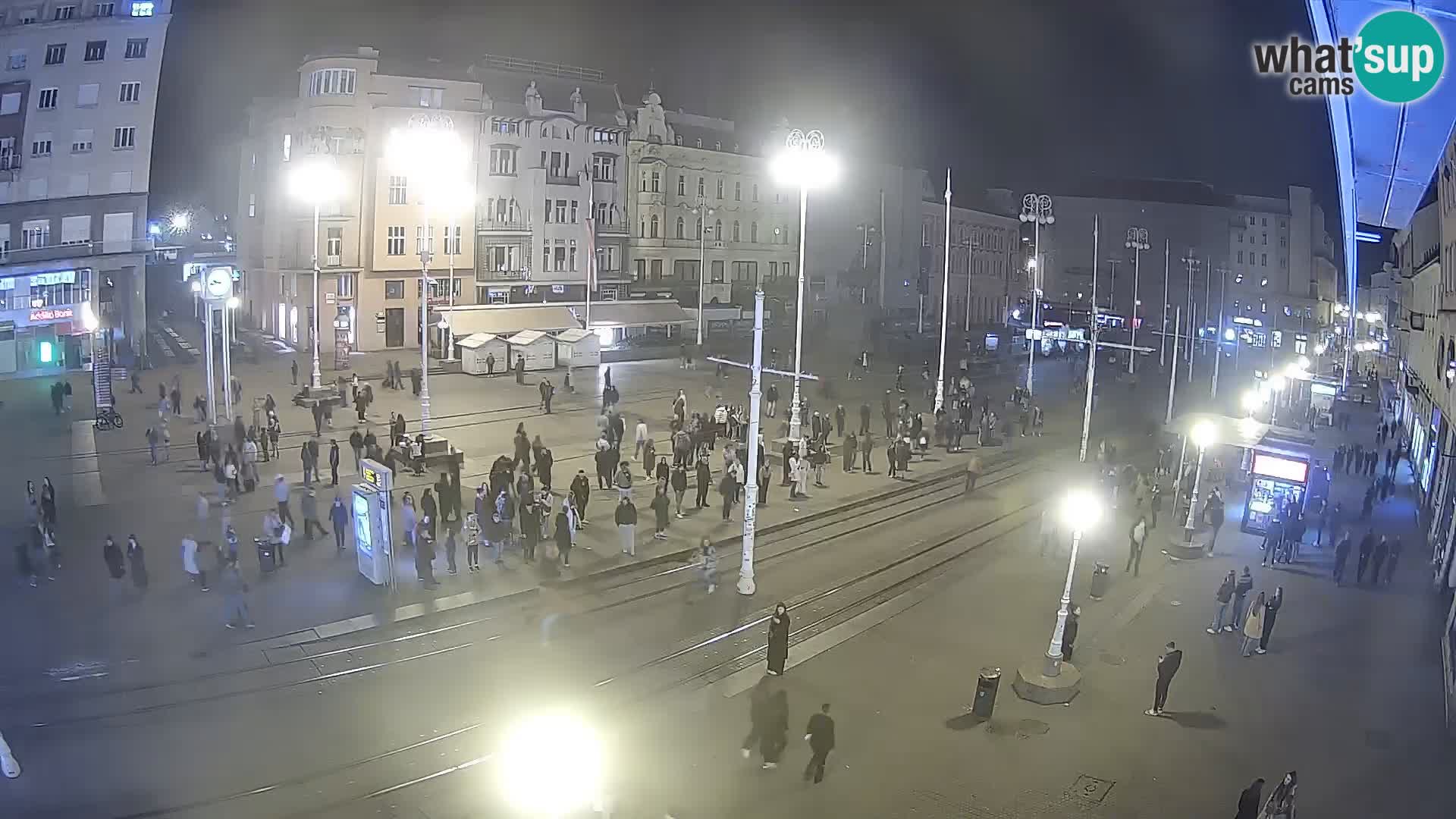 Zagreb webcam Ban Jelacica Platz | Kroatien