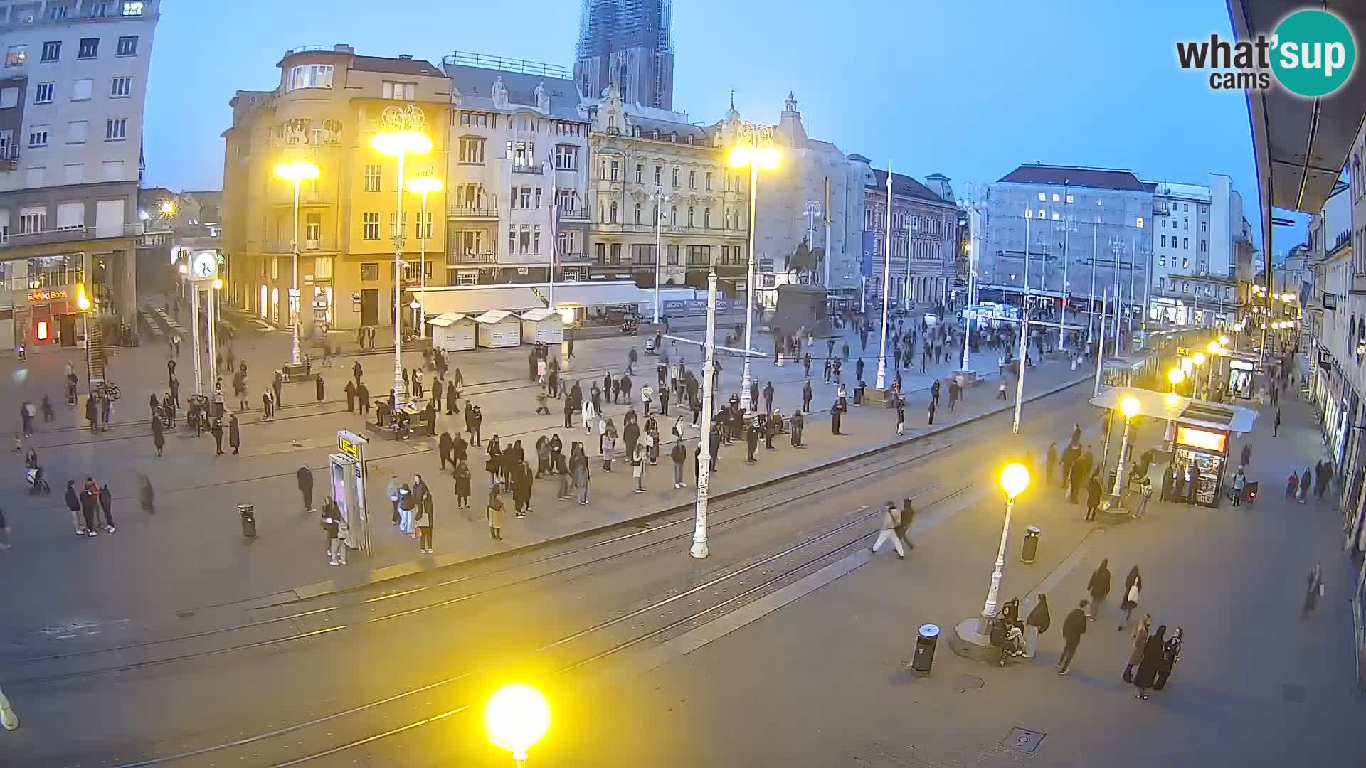 Live Cam Zagreb Ban Jelačić place | Croatie