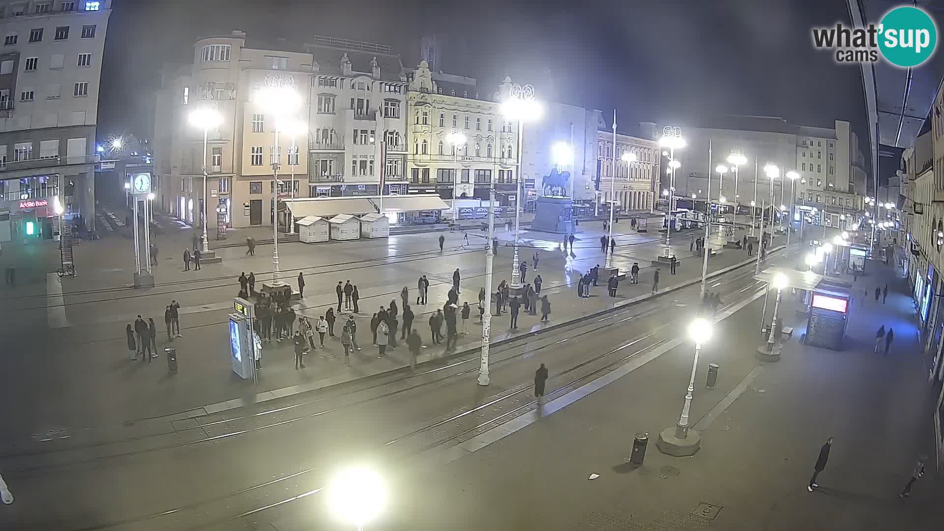 Zagreb webcam Ban Jelacica Platz | Kroatien