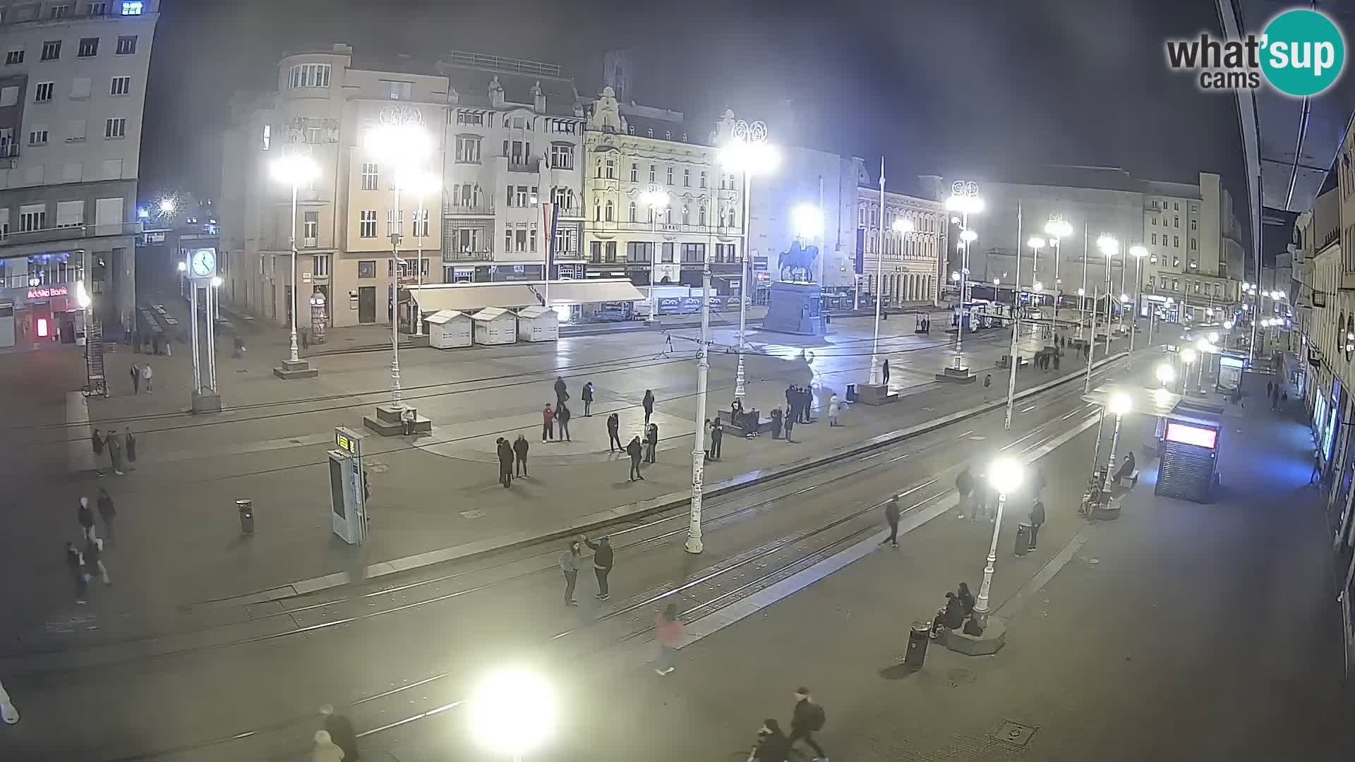 Zagreb webcam Ban Jelacica Platz | Kroatien