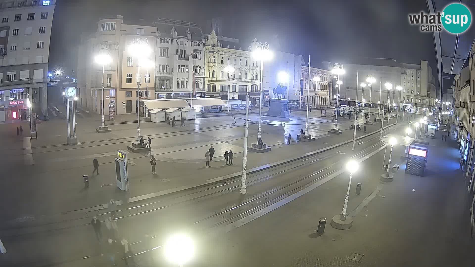 Zagreb webcam Ban Jelacica Platz | Kroatien