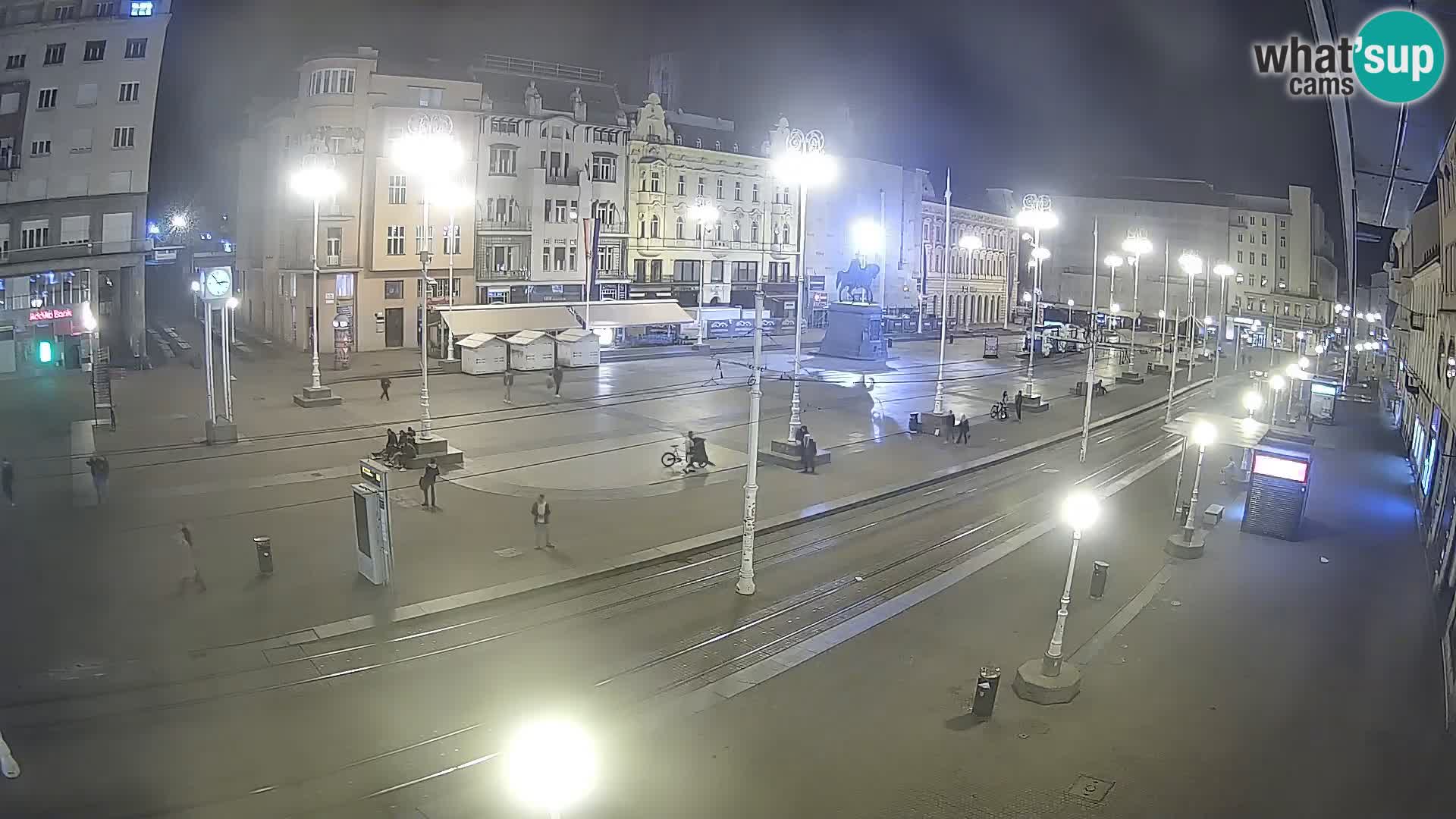 Zagreb webcam Ban Jelacica Platz | Kroatien