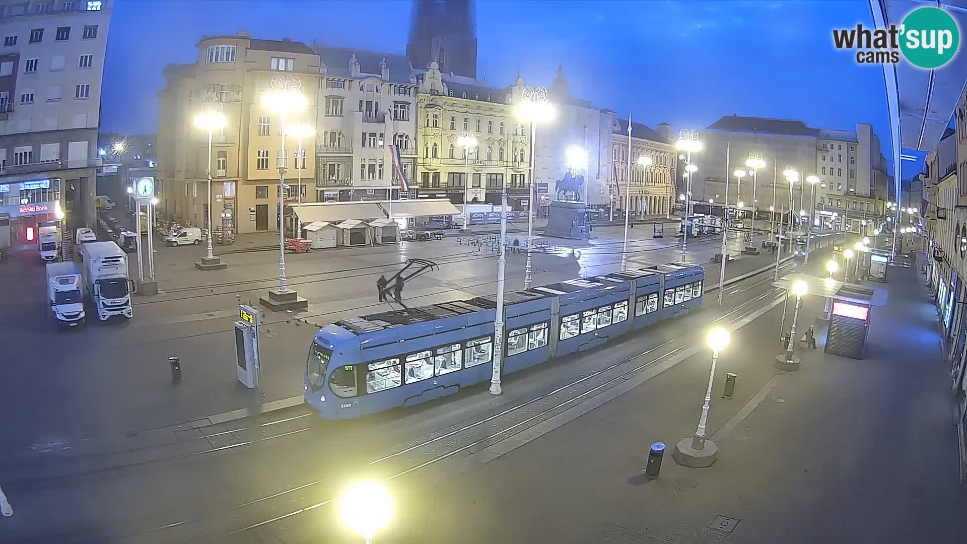 Webcam Zagreb Bana Jelačića square | Croatia