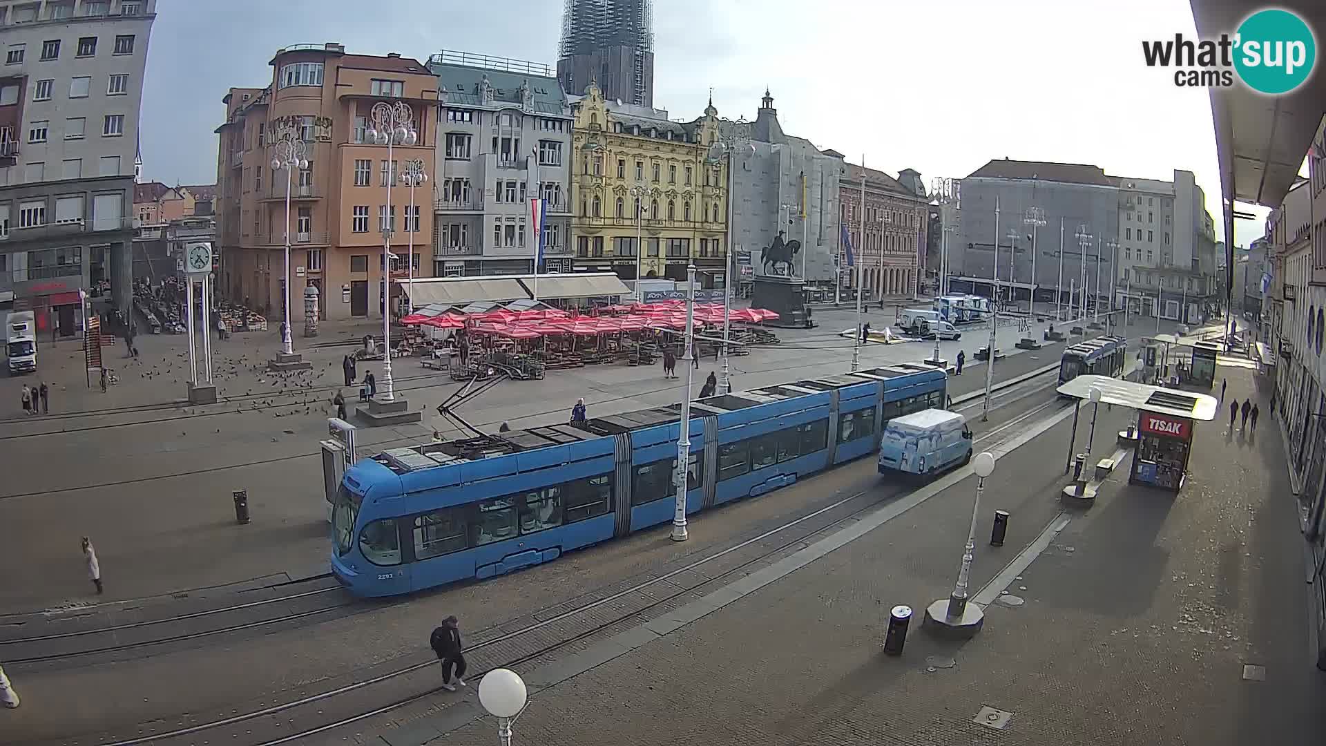 Webcam Zagreb Bana Jelačića square | Croatia