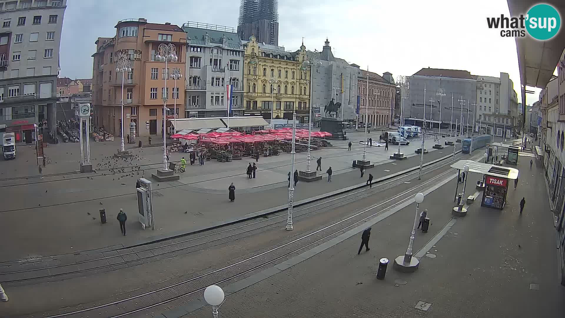 Live Cam Zagreb Ban Jelačić place | Croatie