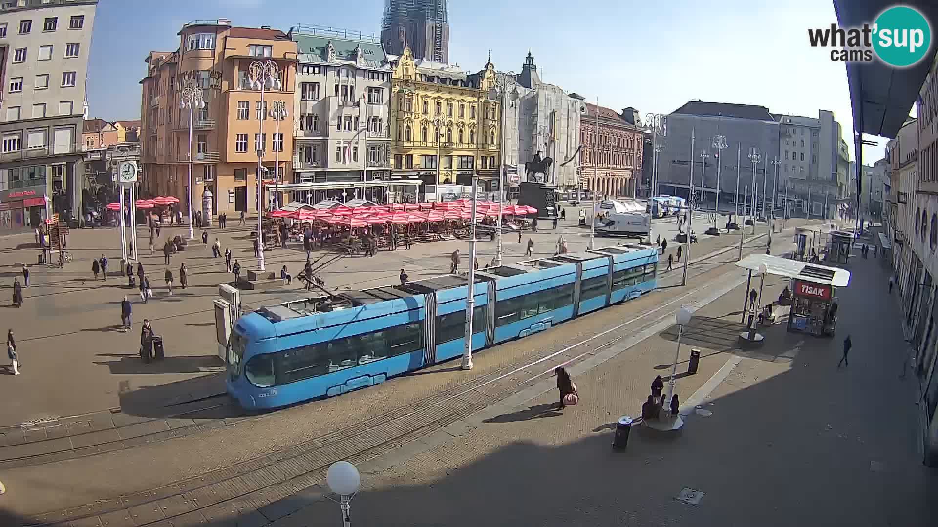 Live Cam Zagreb Ban Jelačić place | Croatie