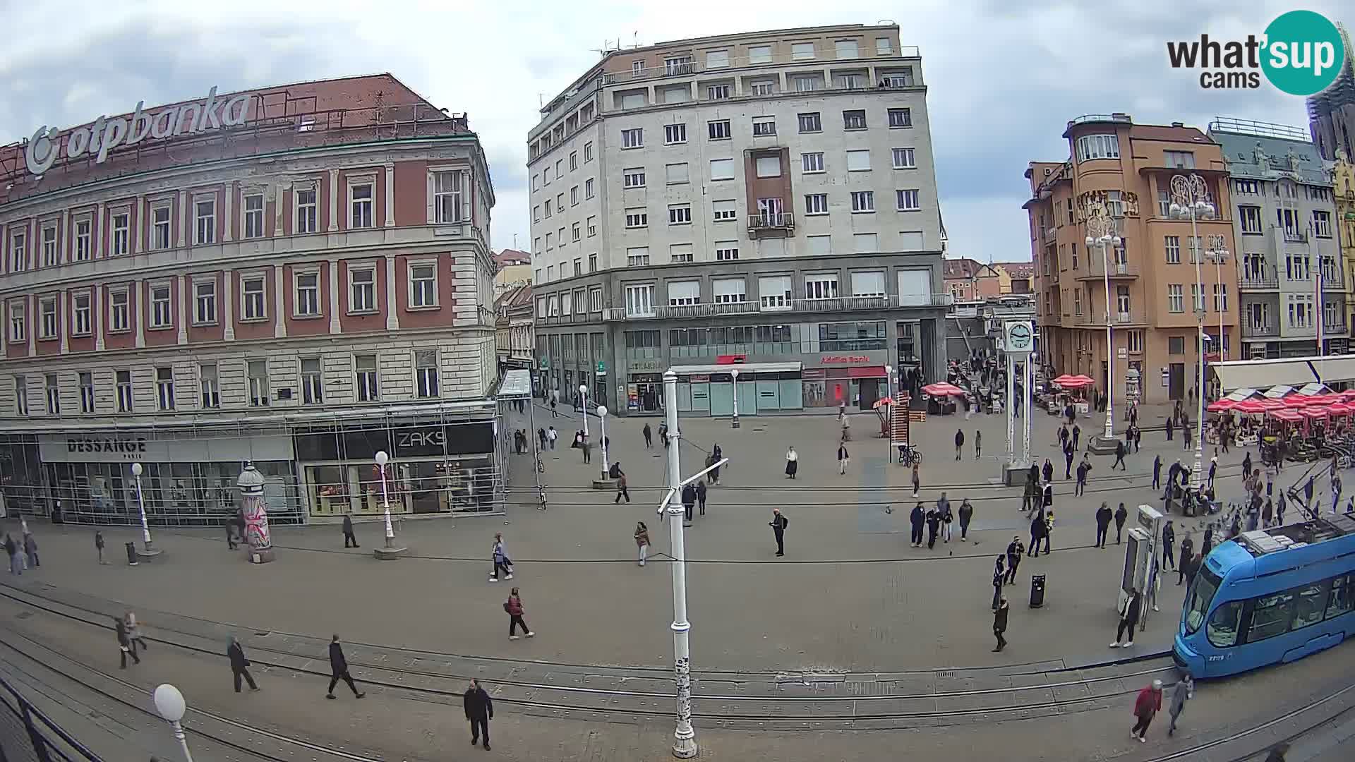 Zagreb webcam Ban Jelacica Platz | Kroatien