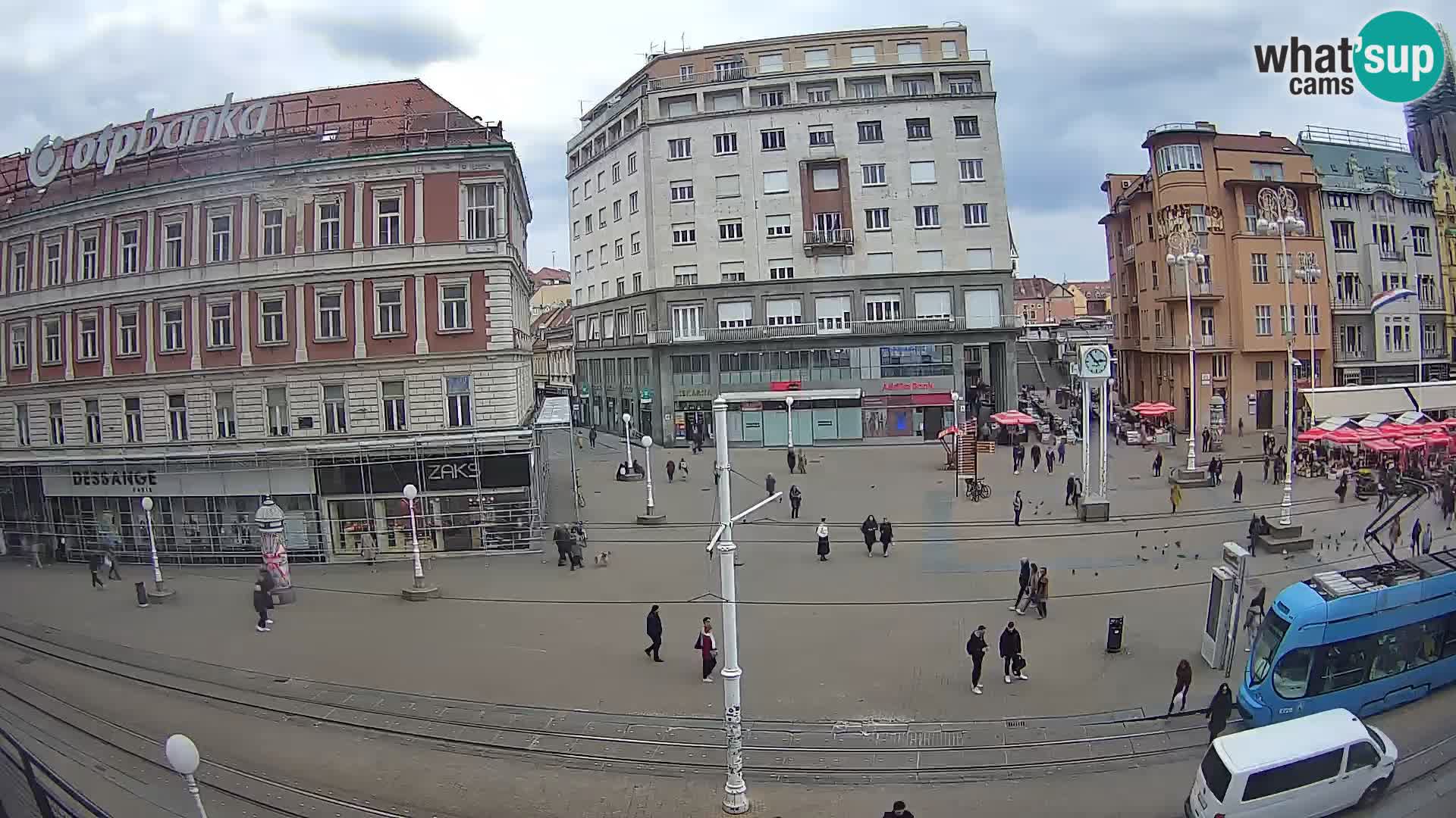Webcam Zagreb Bana Jelačića square | Croatia