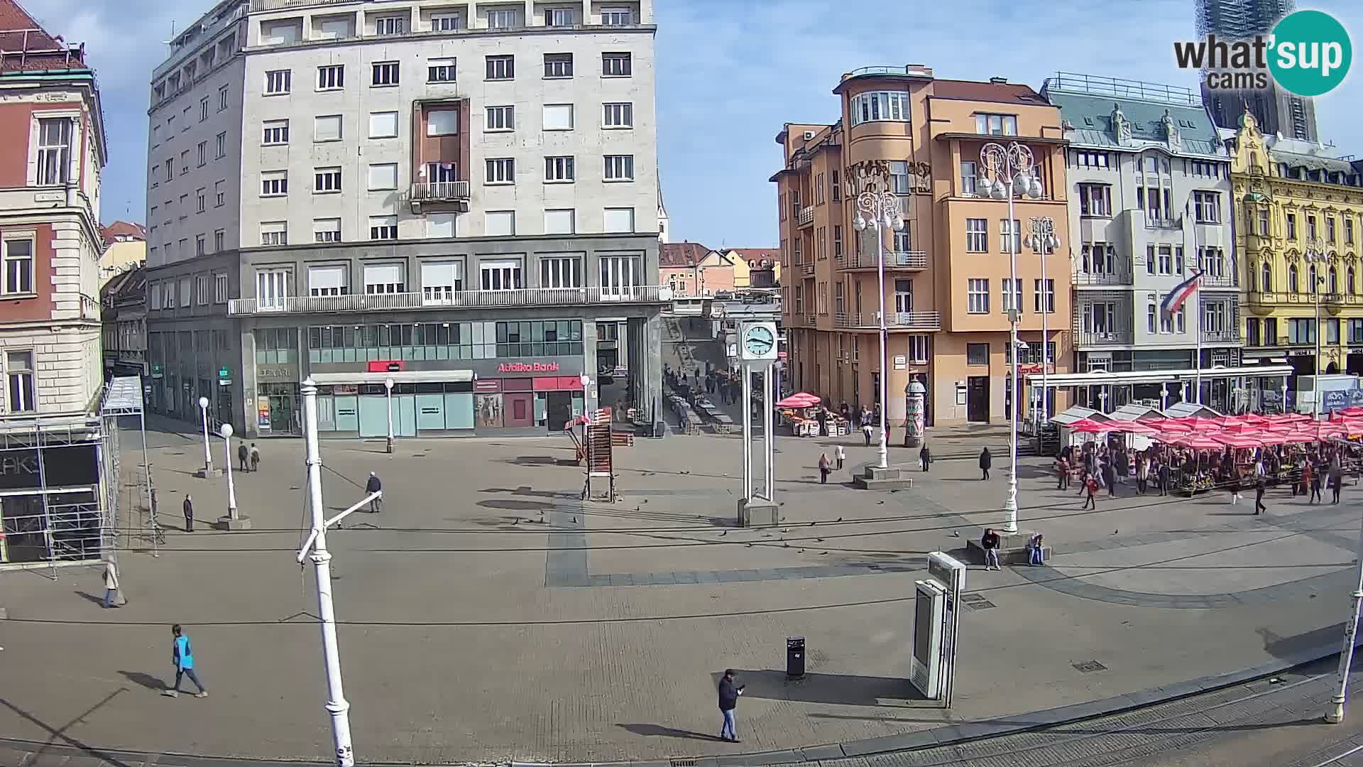 Webcam Zagreb Bana Jelačića square | Croatia