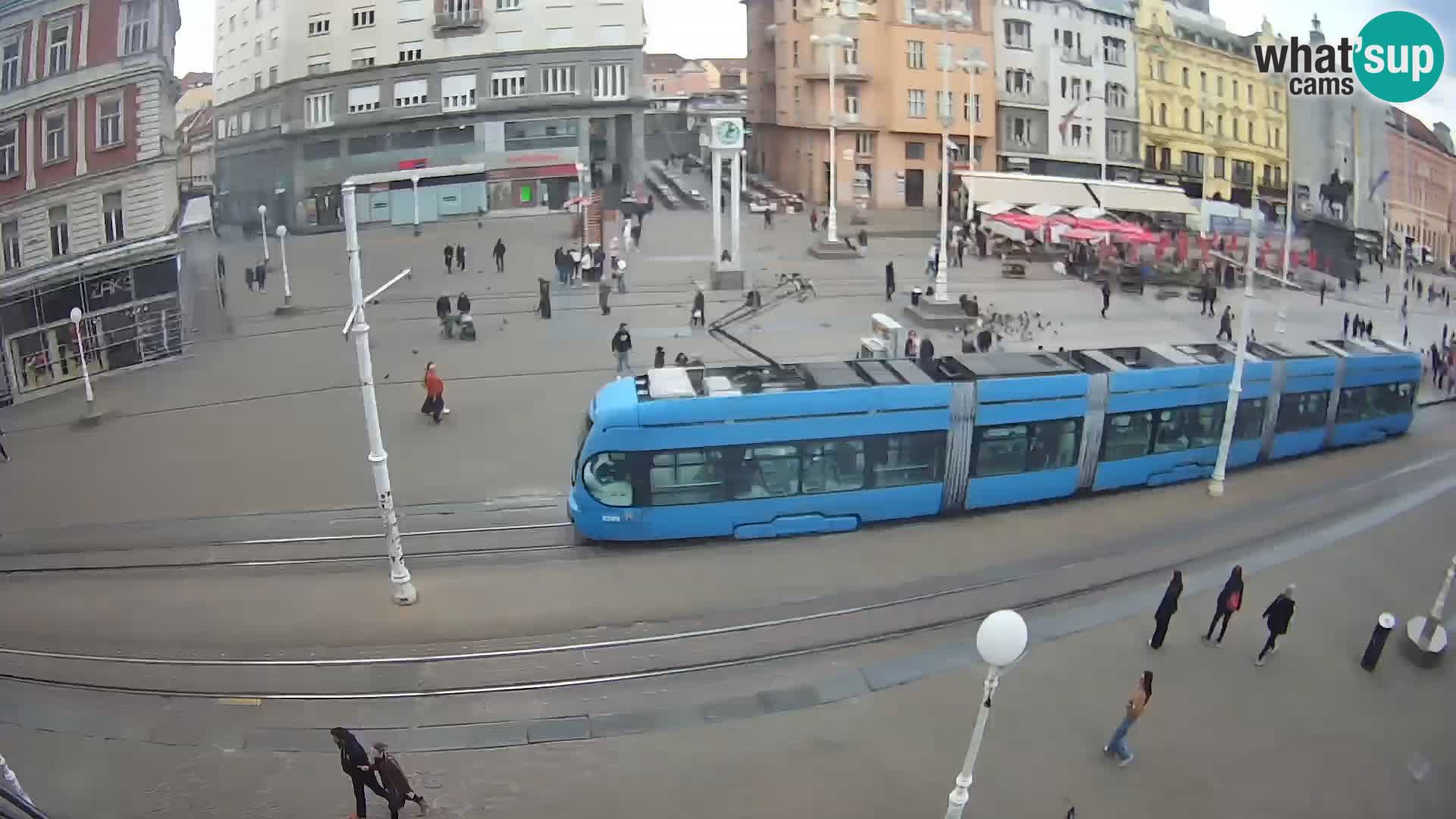 Webcam Zagreb Bana Jelačića square | Croatia