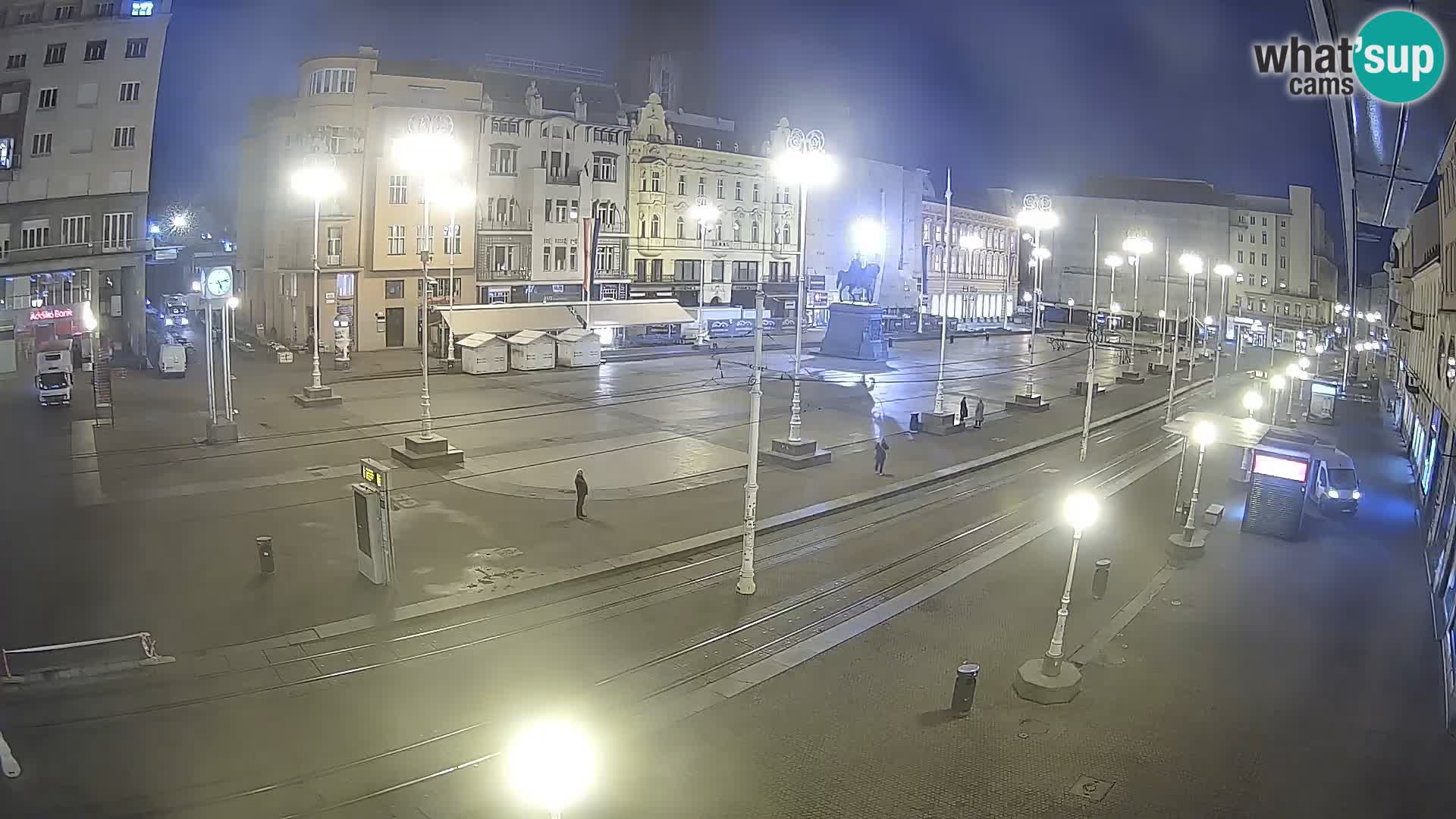 Zagreb webcam Ban Jelacica Platz | Kroatien