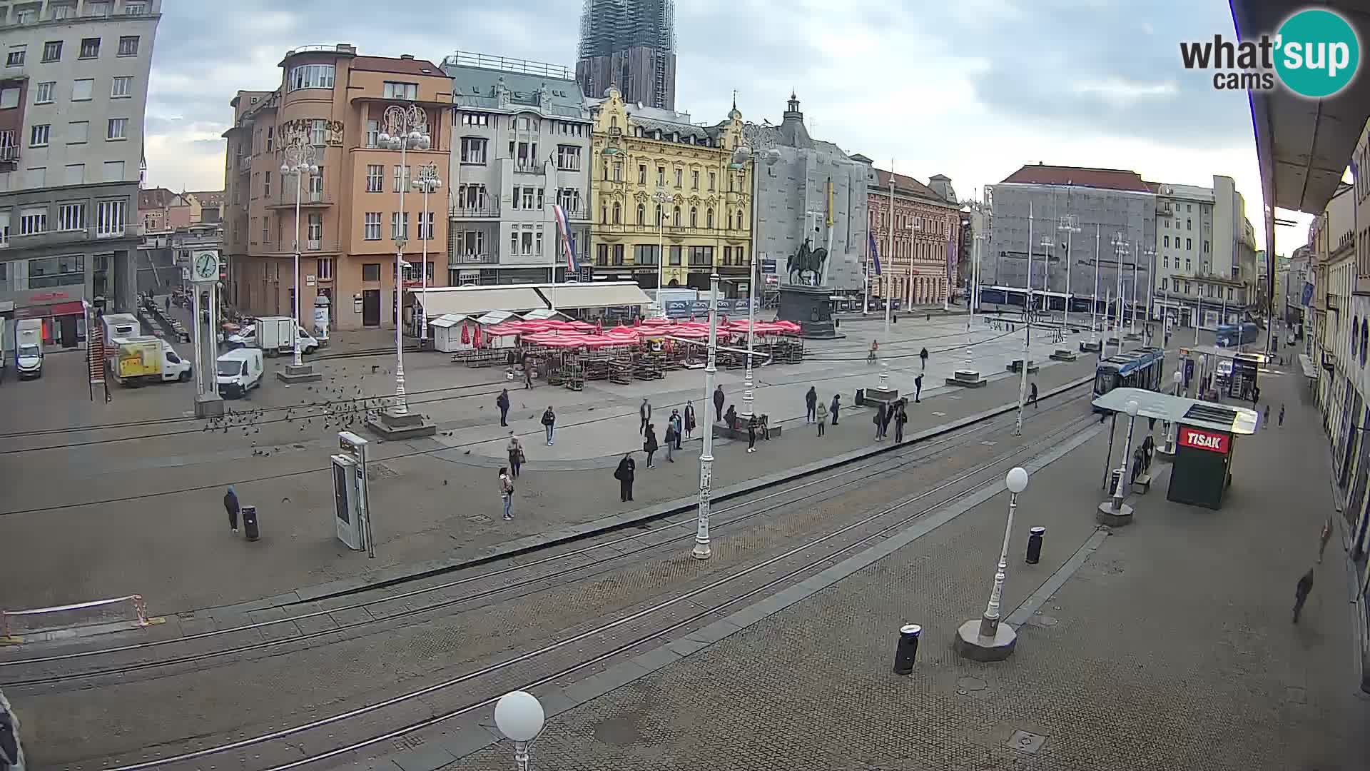 Live Cam Zagreb Ban Jelačić place | Croatie