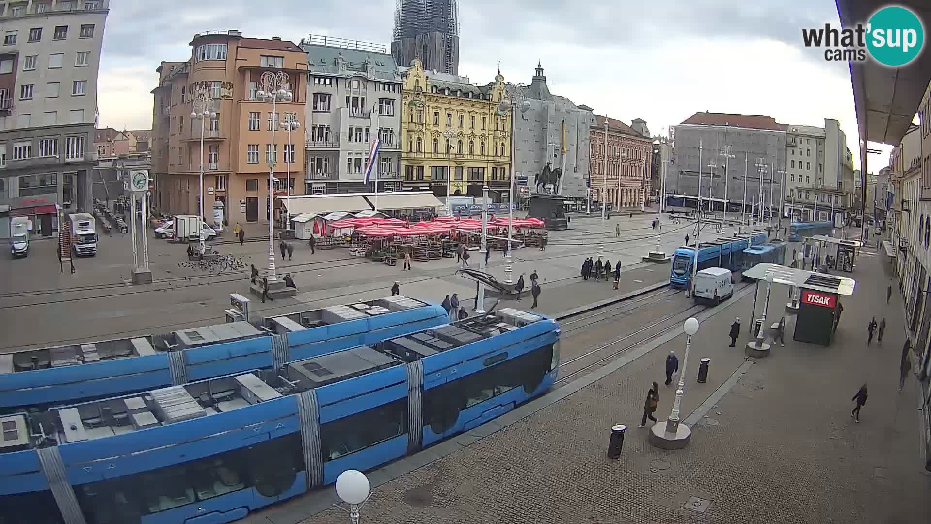Spletna kamera Zagreb Ban Jelačić