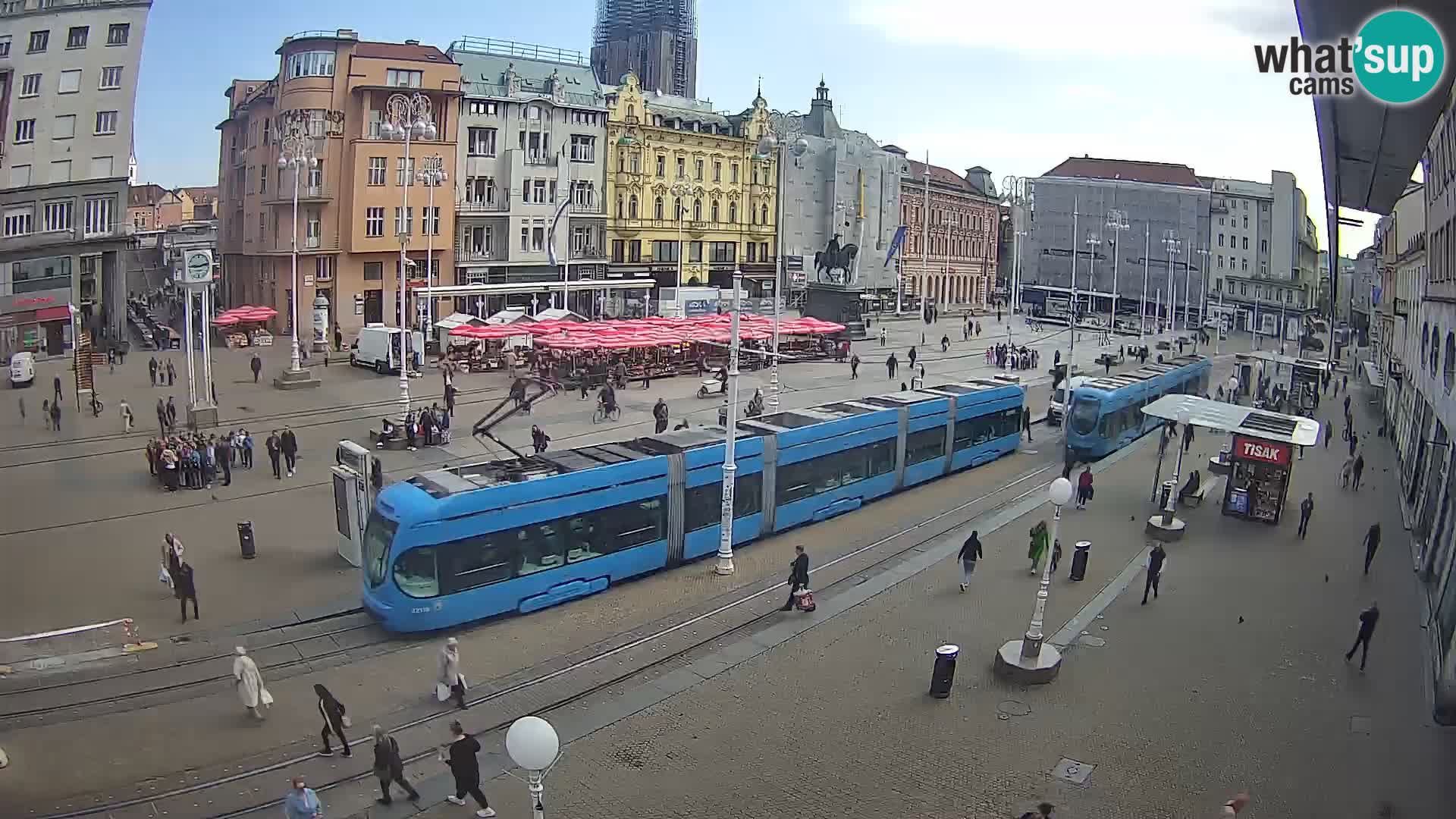 Spletna kamera Zagreb Ban Jelačić