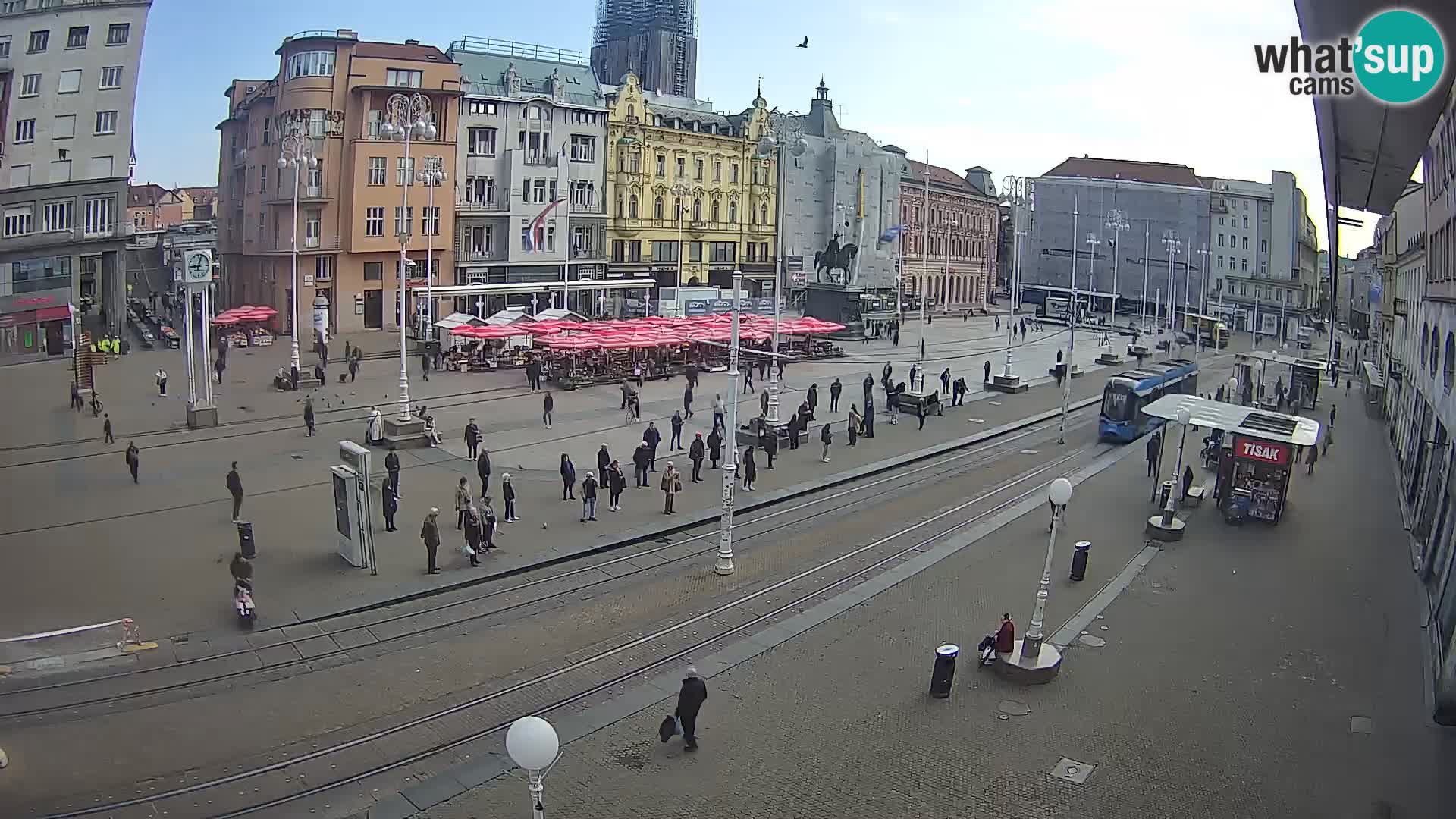 Spletna kamera Zagreb Ban Jelačić