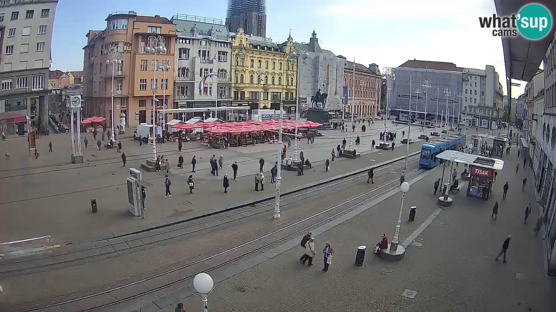 Spletna kamera Zagreb Ban Jelačić