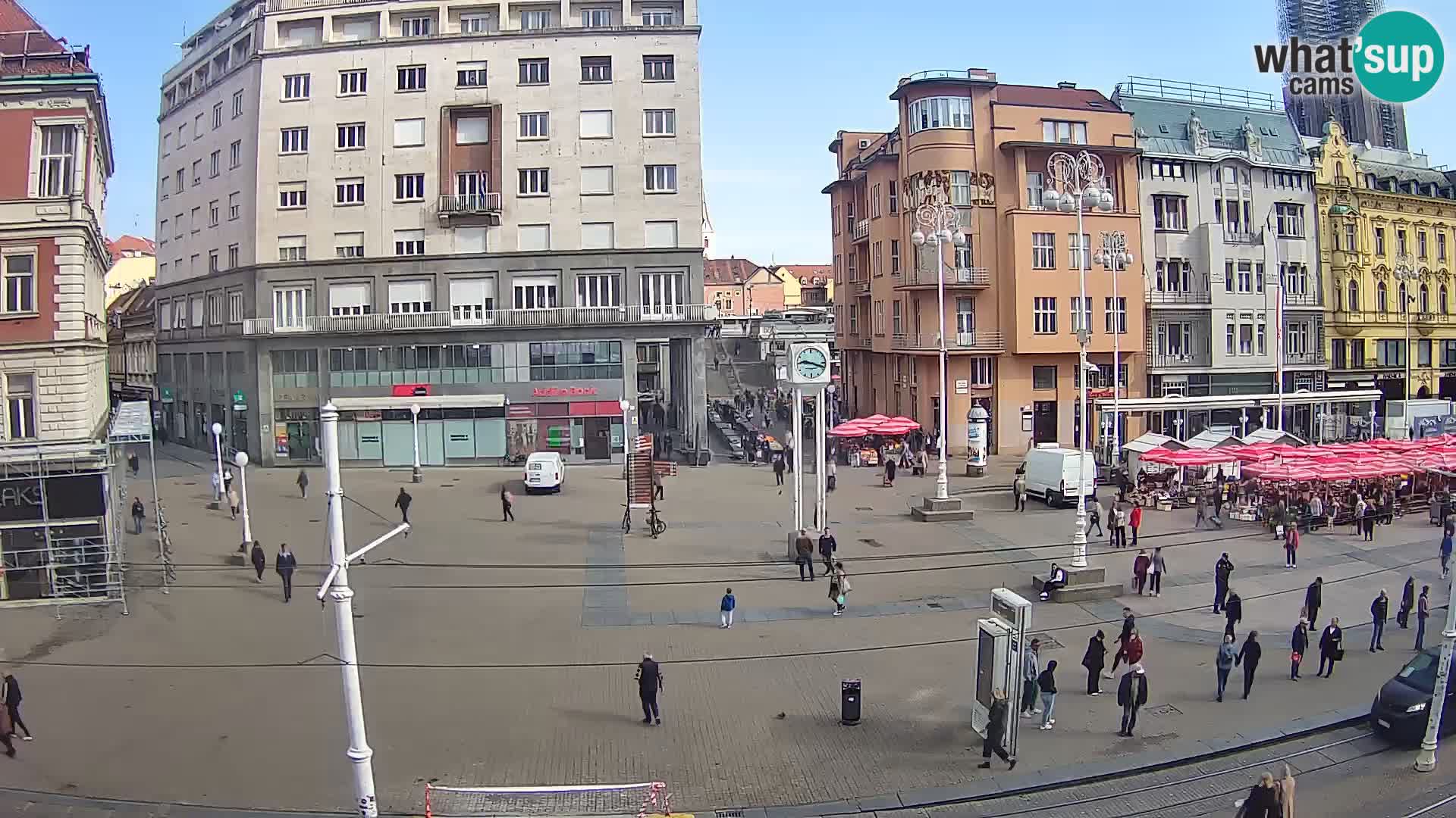 Live Cam Zagreb Ban Jelačić place | Croatie
