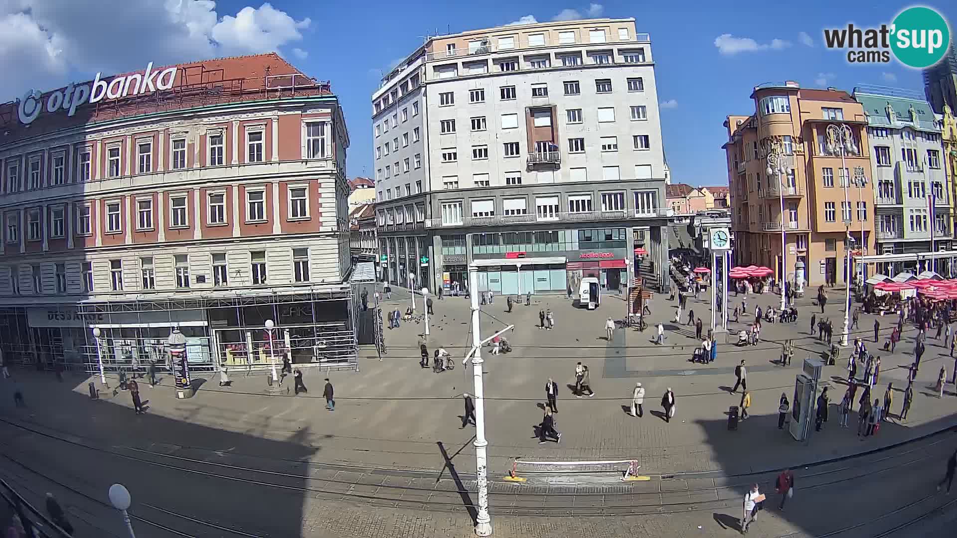 Live Cam Zagreb Ban Jelačić place | Croatie