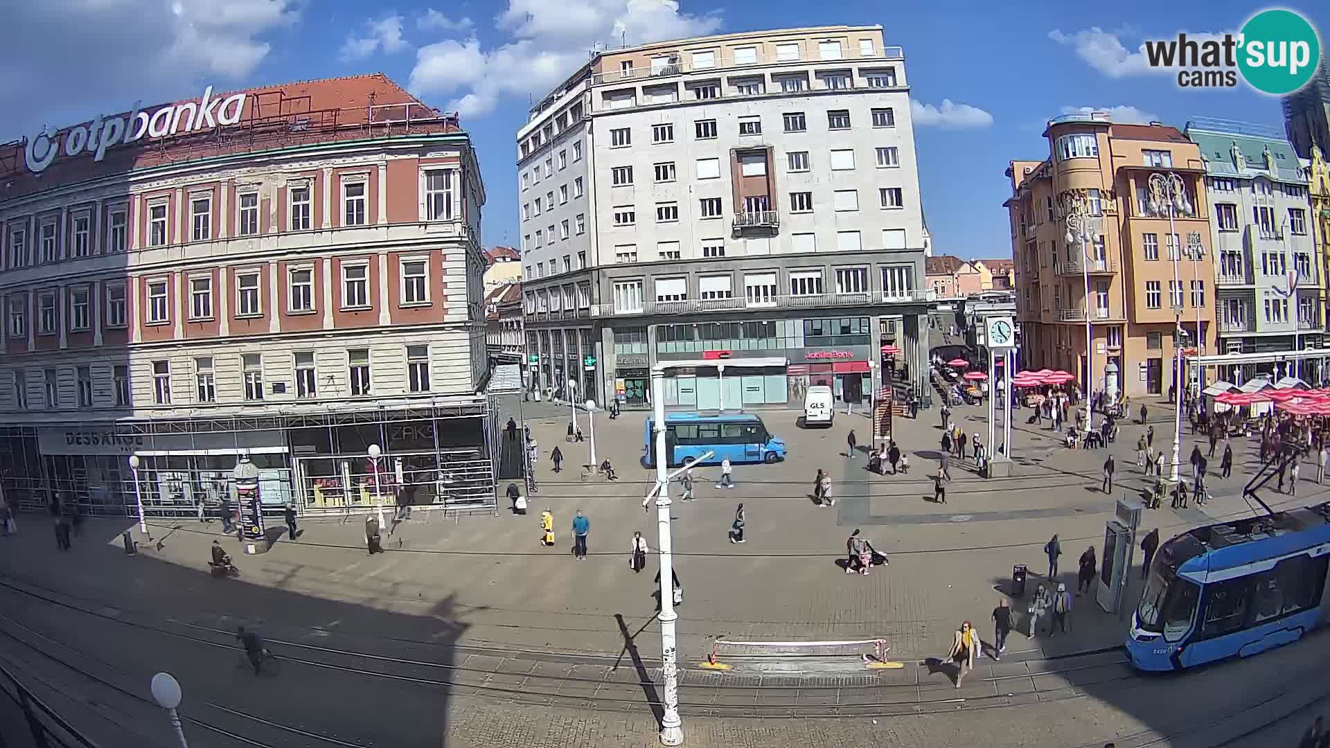 Live Cam Zagreb Ban Jelačić place | Croatie