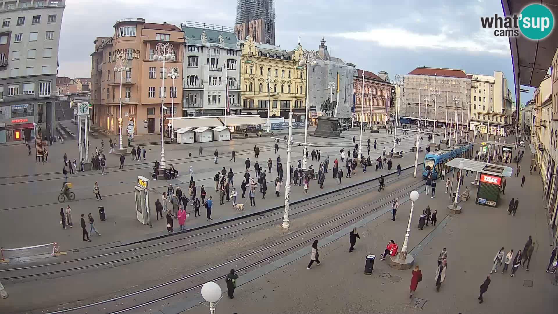 Webcam Zagreb Bana Jelačića square | Croatia