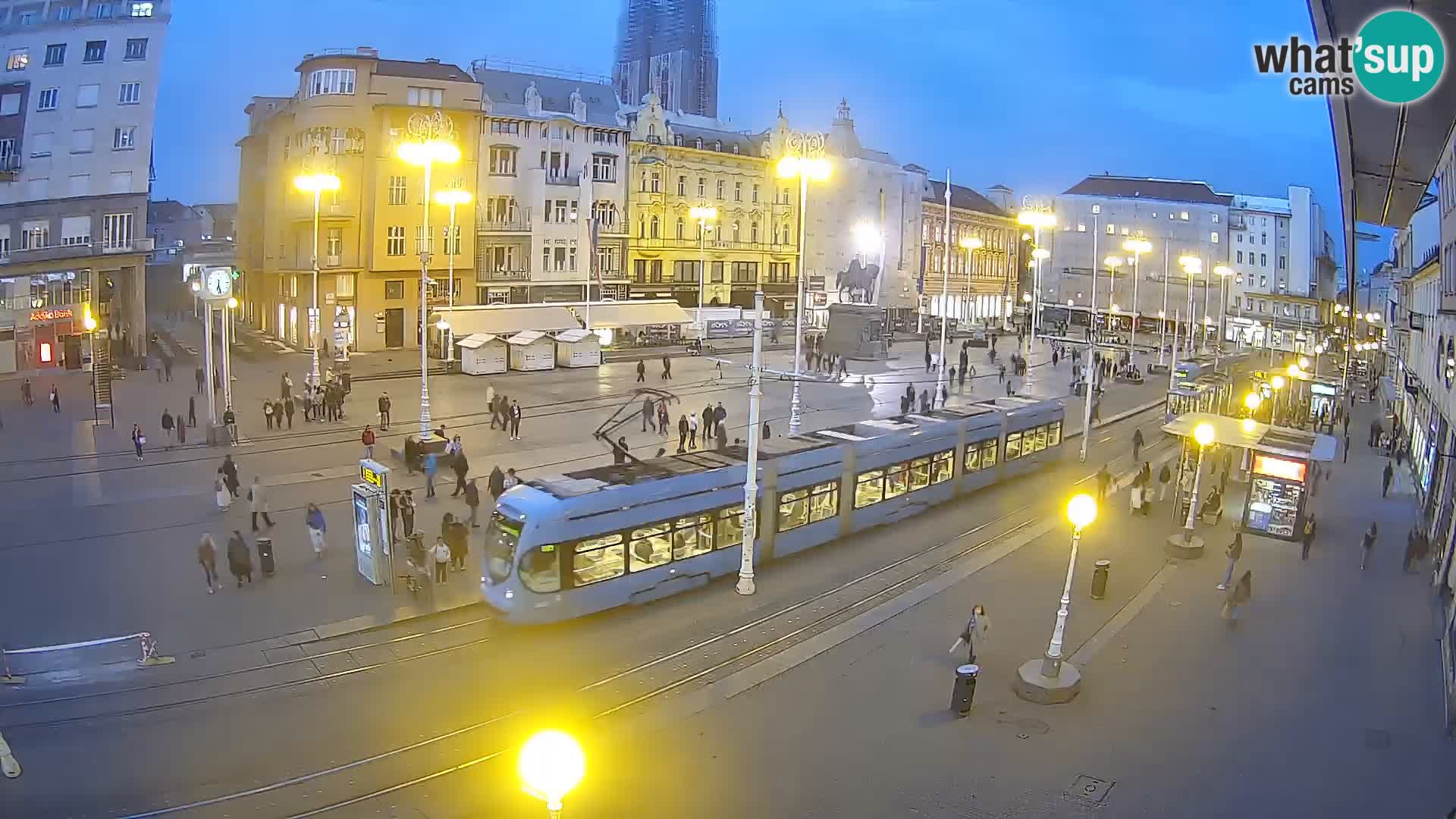Webcam Zagabria Ban Jelacic piazza | Croazia