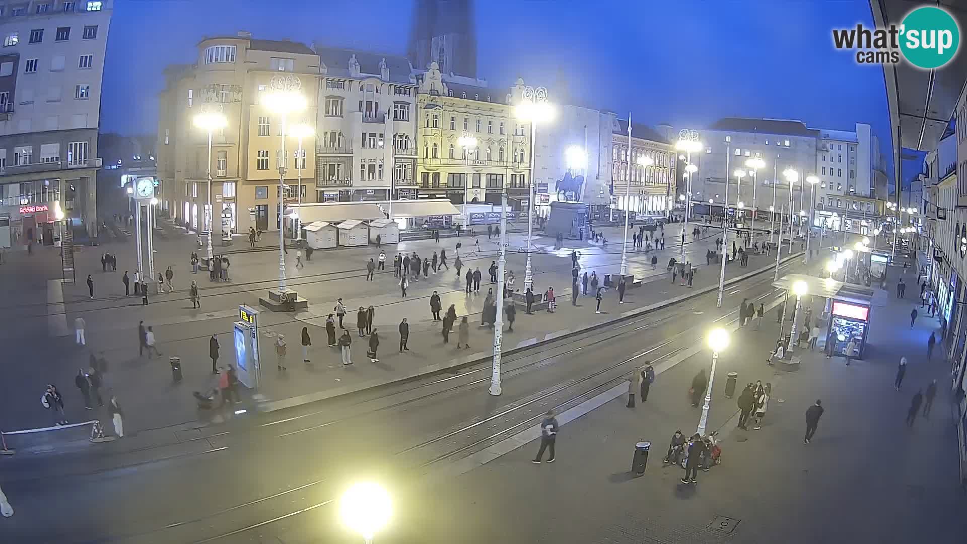 Zagreb webcam Ban Jelacica Platz | Kroatien