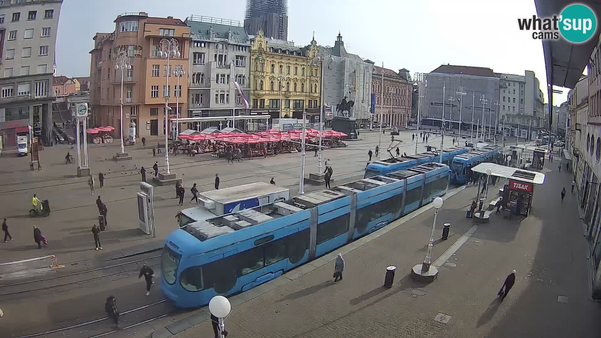 Zagreb live cam Bana Jelačića