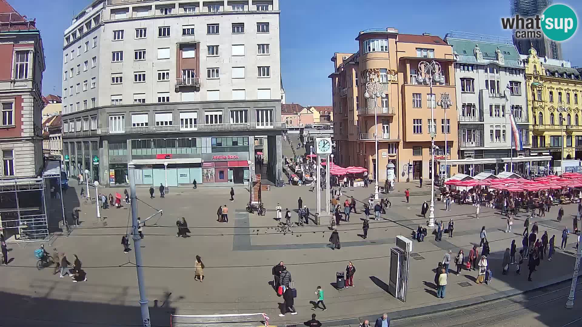 Webcam Zagabria Ban Jelacic piazza | Croazia